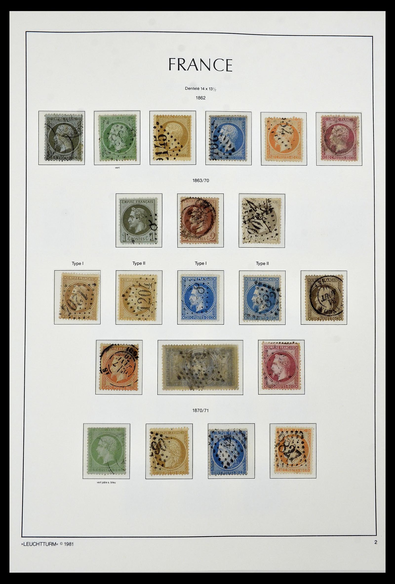34582 002 - Postzegelverzameling 34582 Frankrijk 1849-1959.