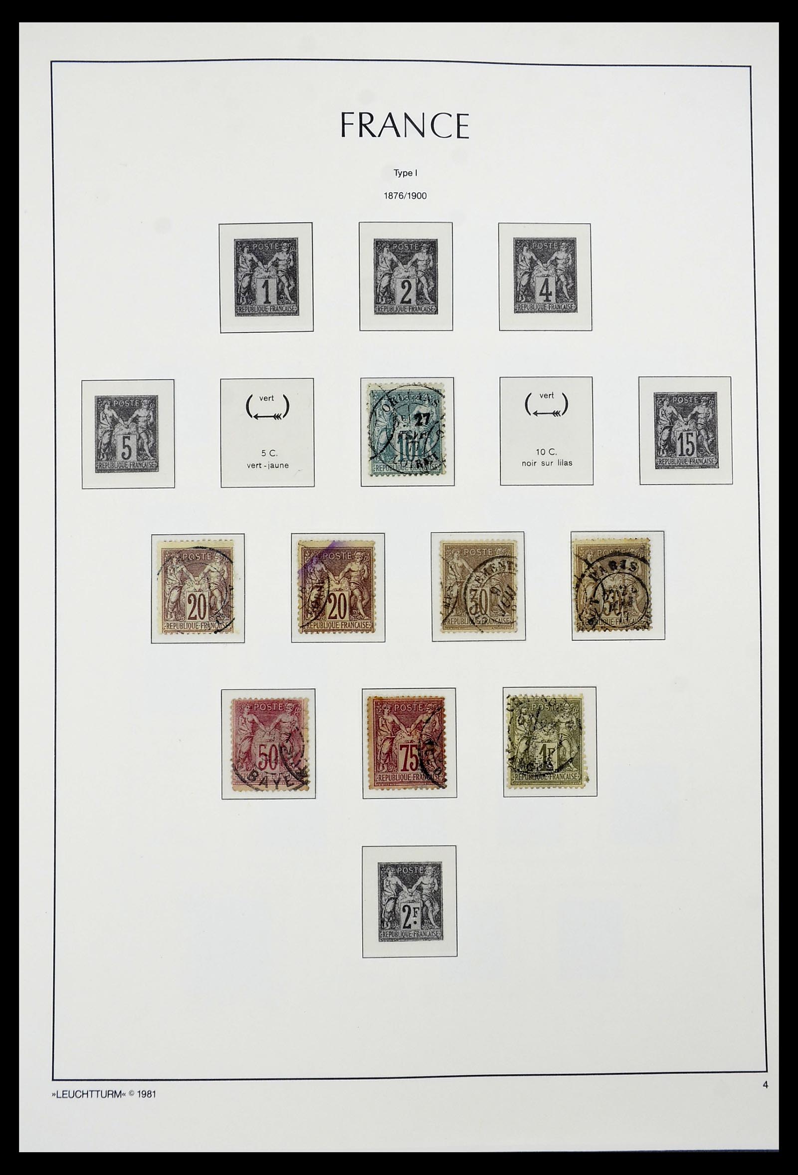34582 004 - Postzegelverzameling 34582 Frankrijk 1849-1959.