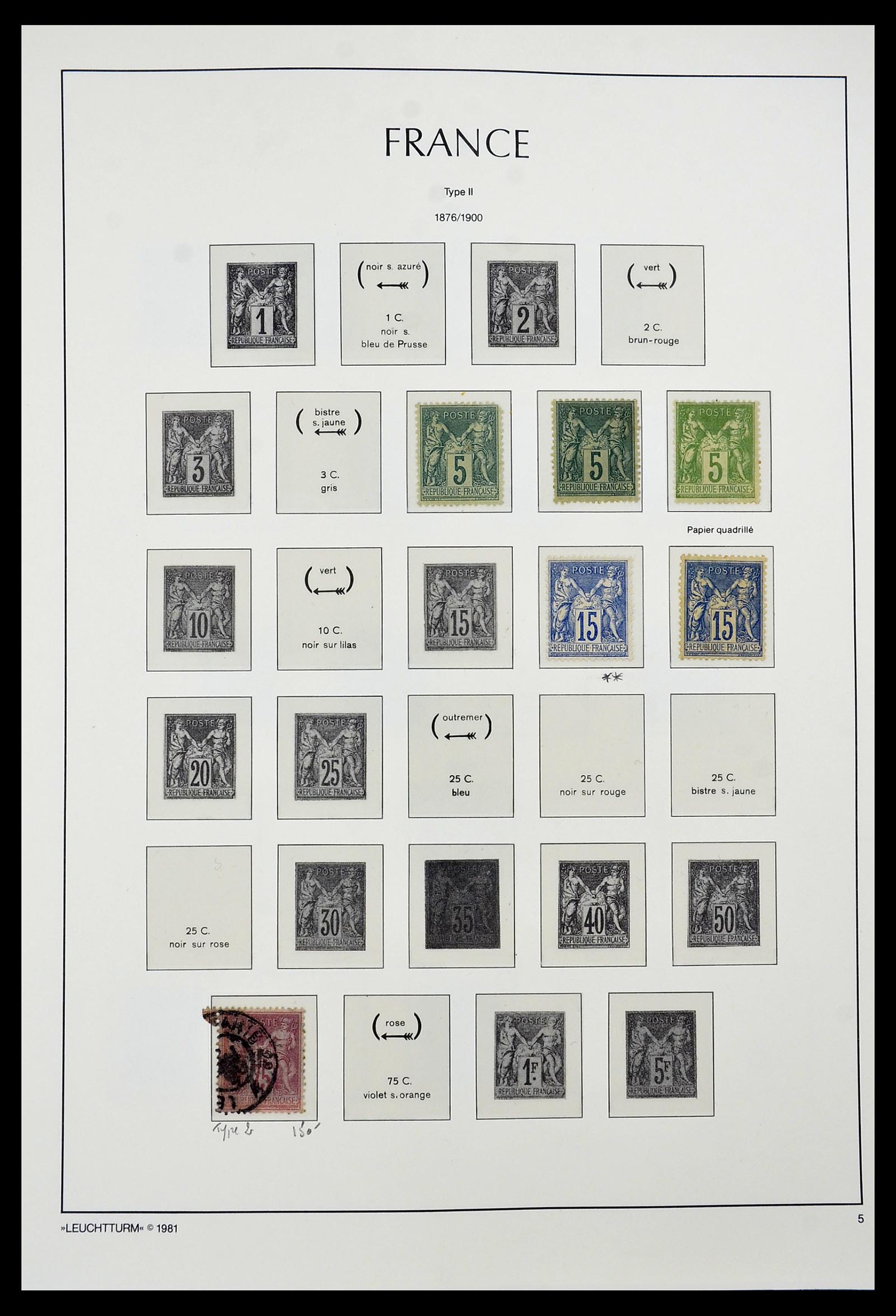 34582 005 - Postzegelverzameling 34582 Frankrijk 1849-1959.