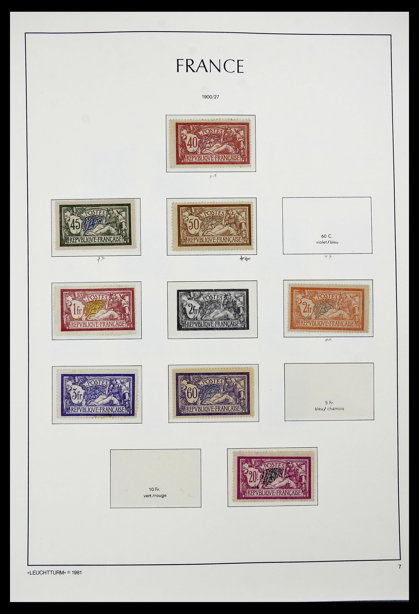 34582 007 - Postzegelverzameling 34582 Frankrijk 1849-1959.