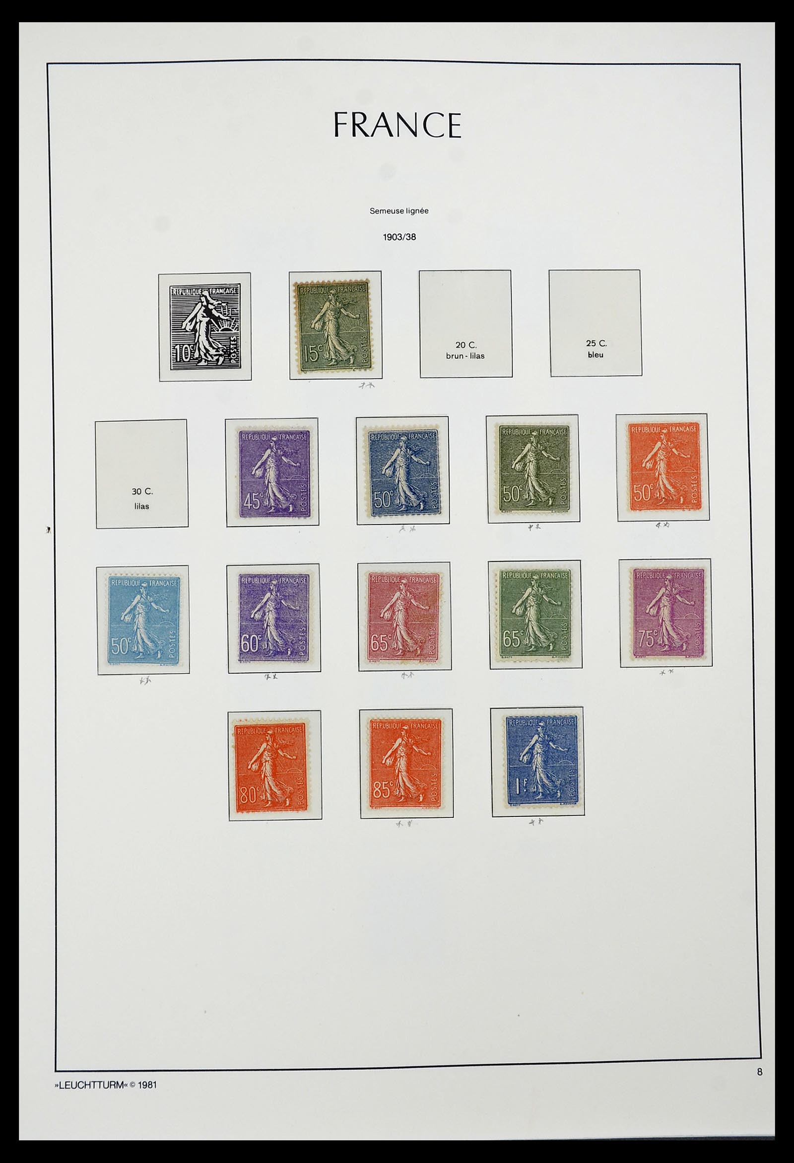 34582 008 - Postzegelverzameling 34582 Frankrijk 1849-1959.