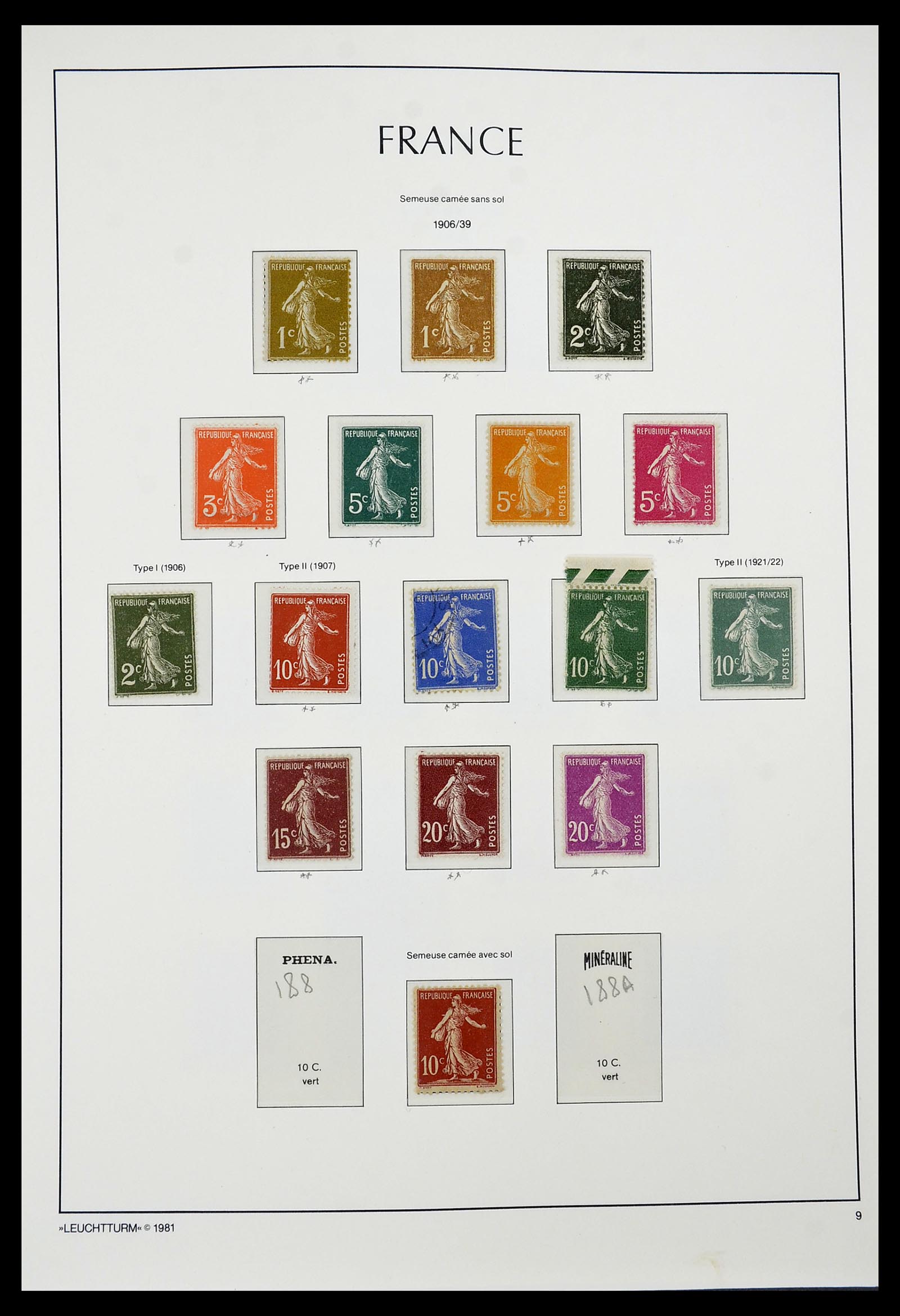 34582 009 - Postzegelverzameling 34582 Frankrijk 1849-1959.
