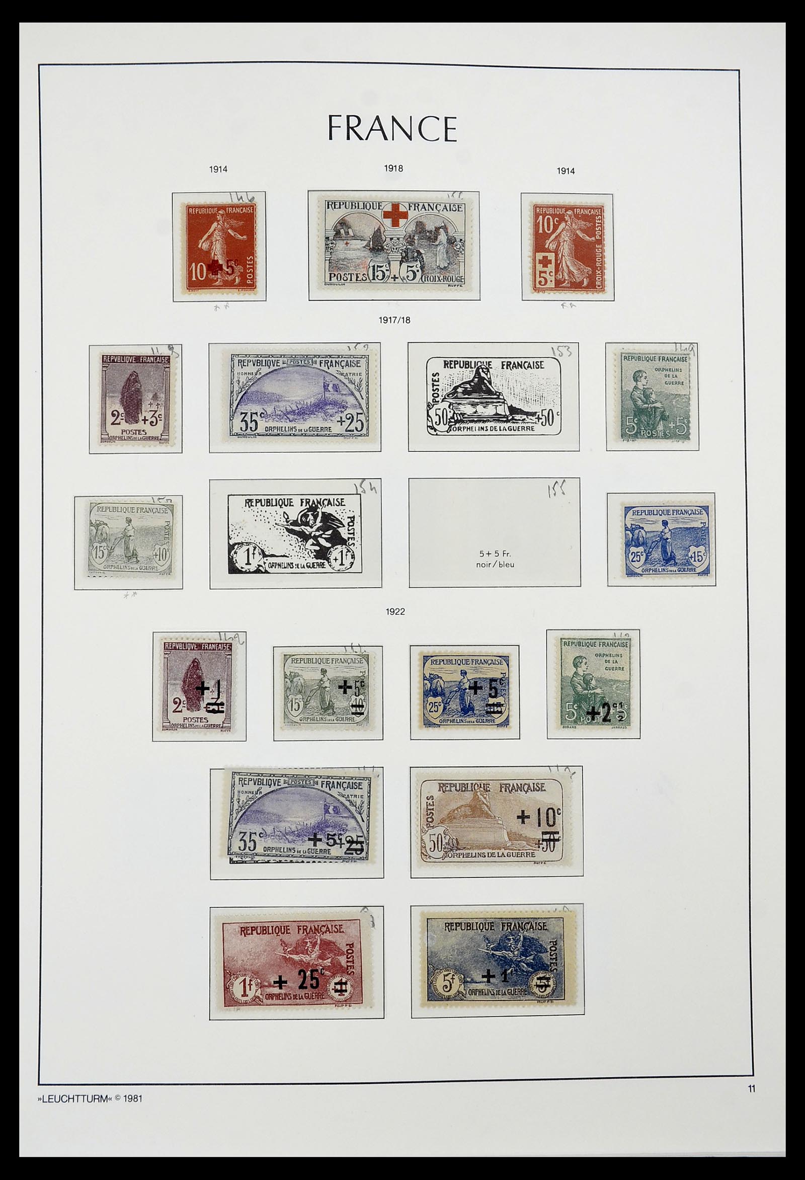 34582 011 - Postzegelverzameling 34582 Frankrijk 1849-1959.