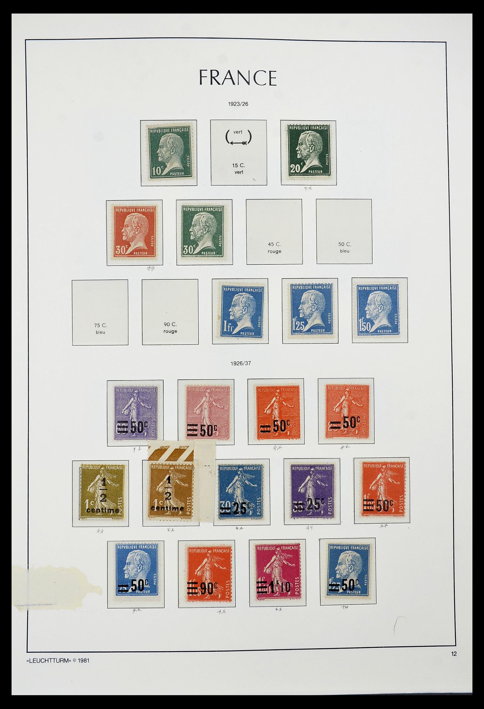 34582 012 - Postzegelverzameling 34582 Frankrijk 1849-1959.
