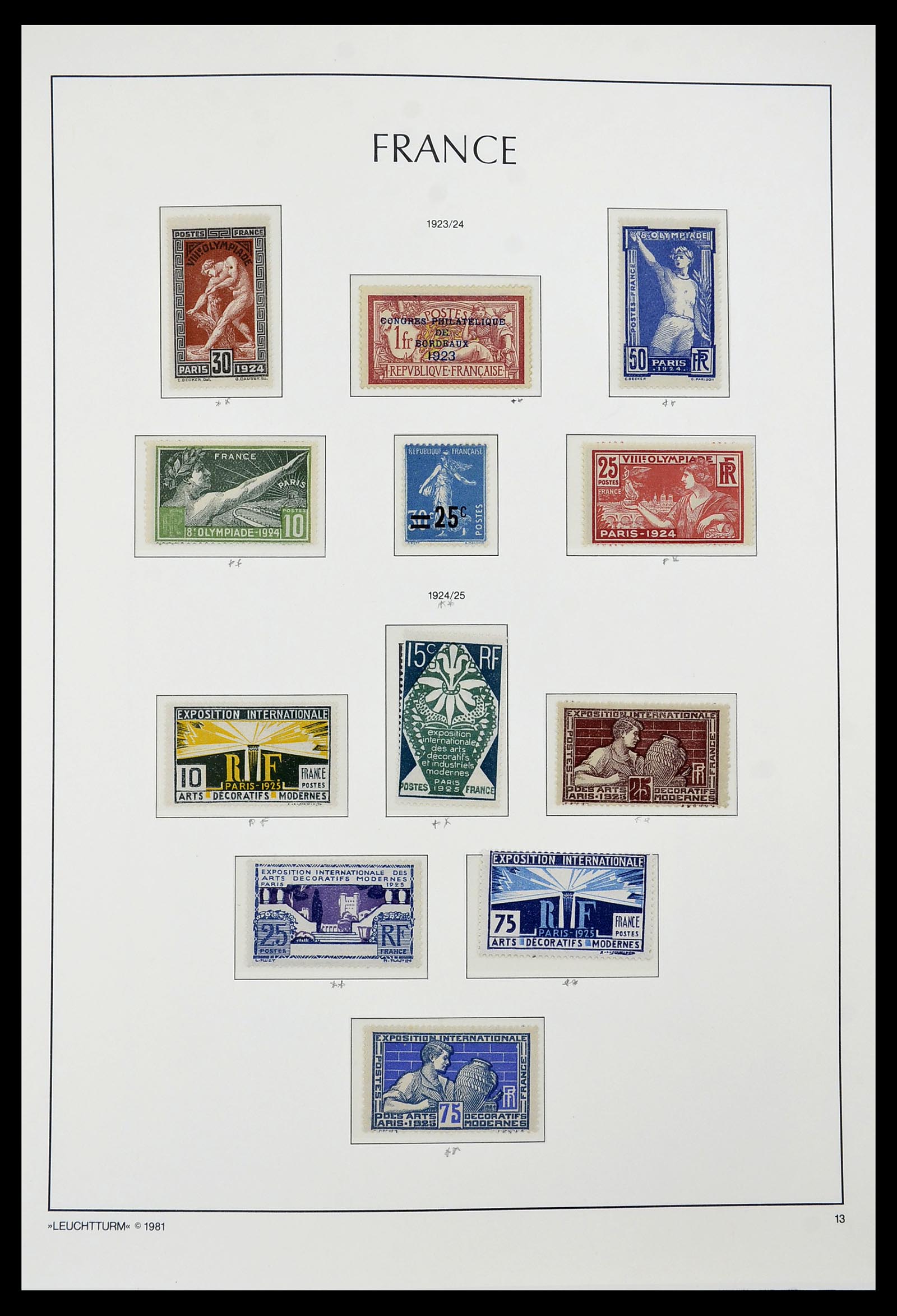 34582 013 - Postzegelverzameling 34582 Frankrijk 1849-1959.