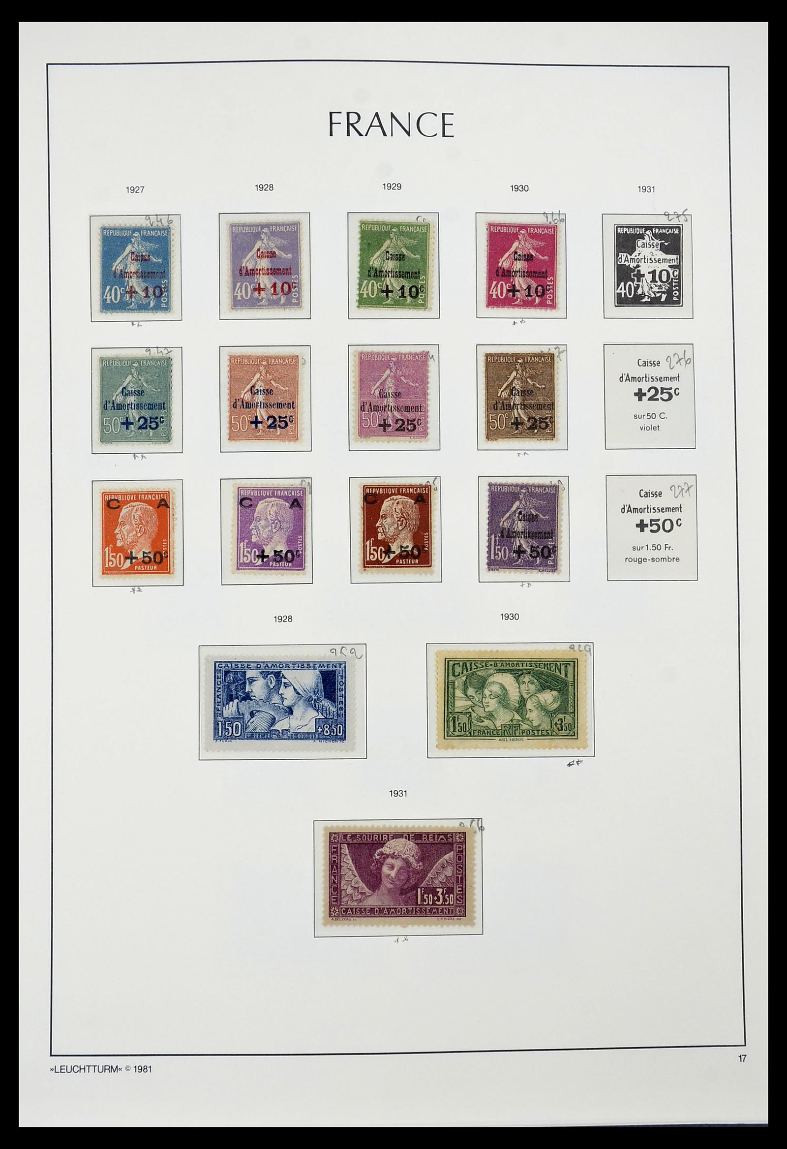 34582 016 - Postzegelverzameling 34582 Frankrijk 1849-1959.