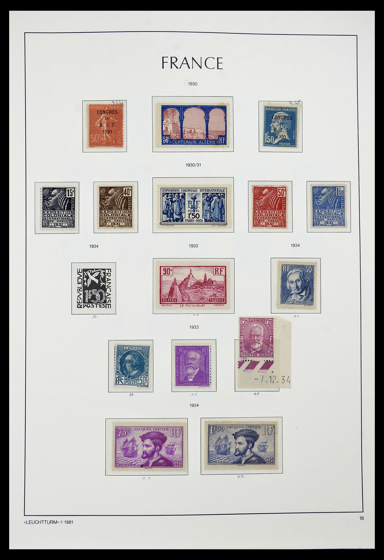 34582 017 - Postzegelverzameling 34582 Frankrijk 1849-1959.