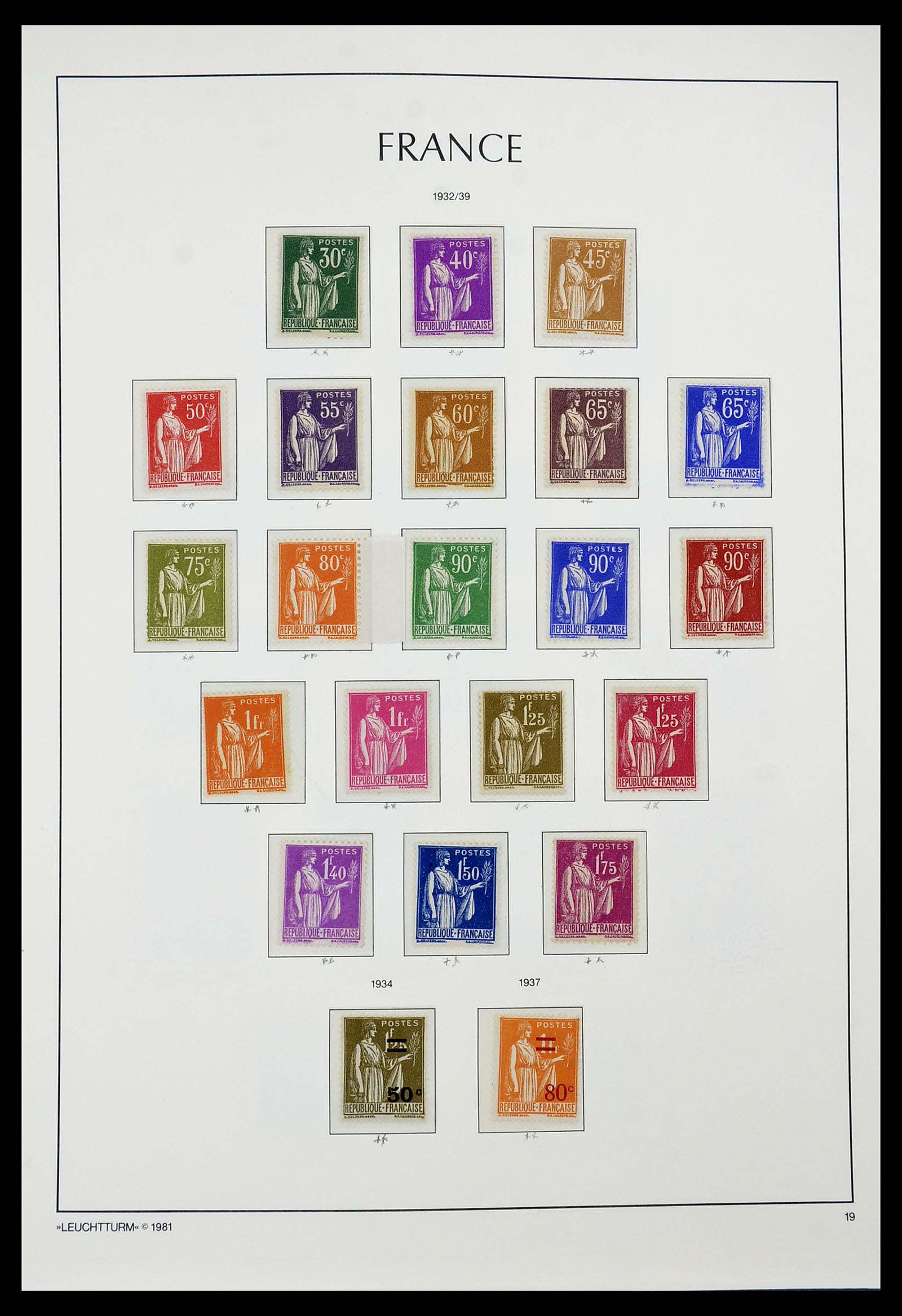 34582 018 - Postzegelverzameling 34582 Frankrijk 1849-1959.