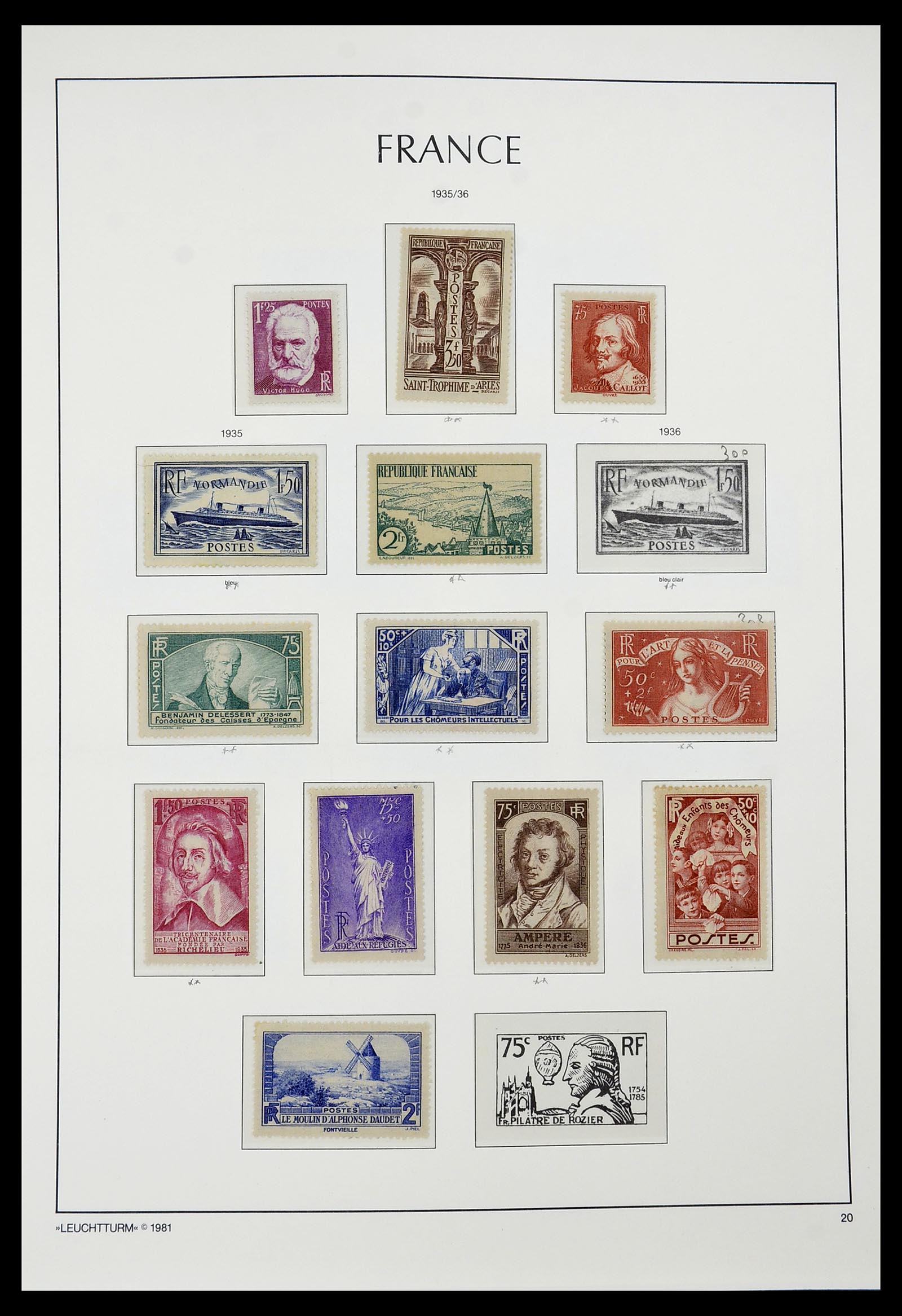 34582 019 - Postzegelverzameling 34582 Frankrijk 1849-1959.