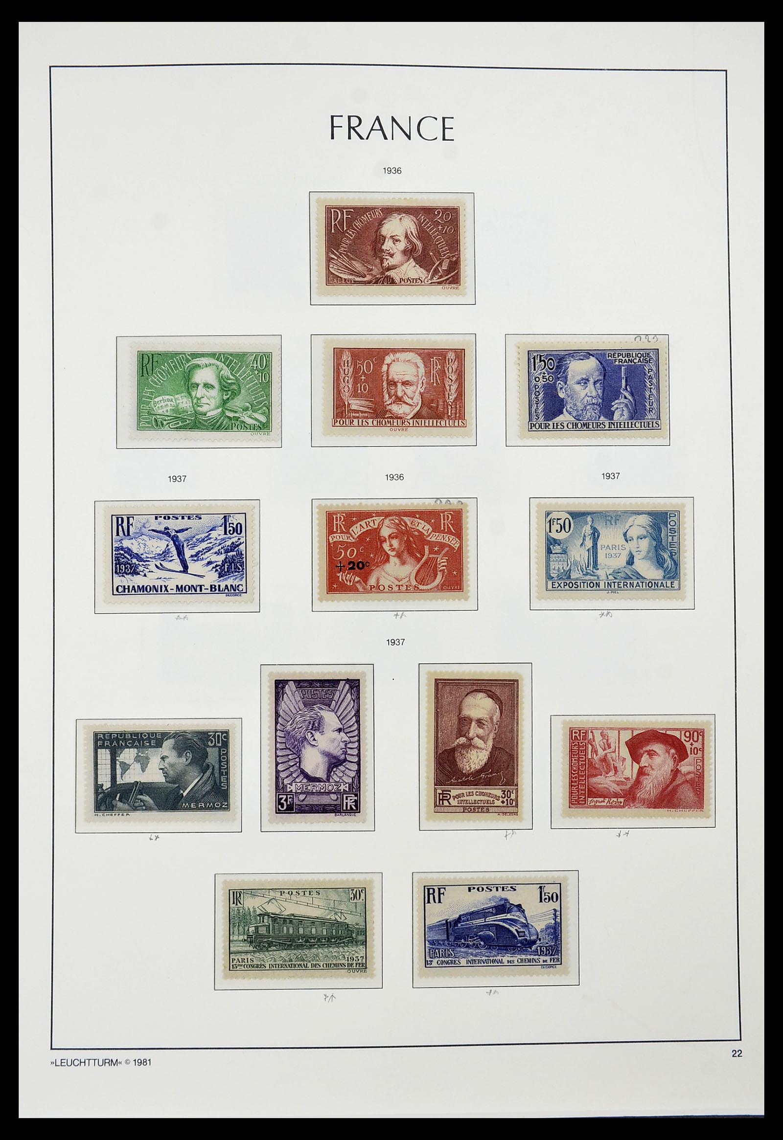 34582 021 - Postzegelverzameling 34582 Frankrijk 1849-1959.