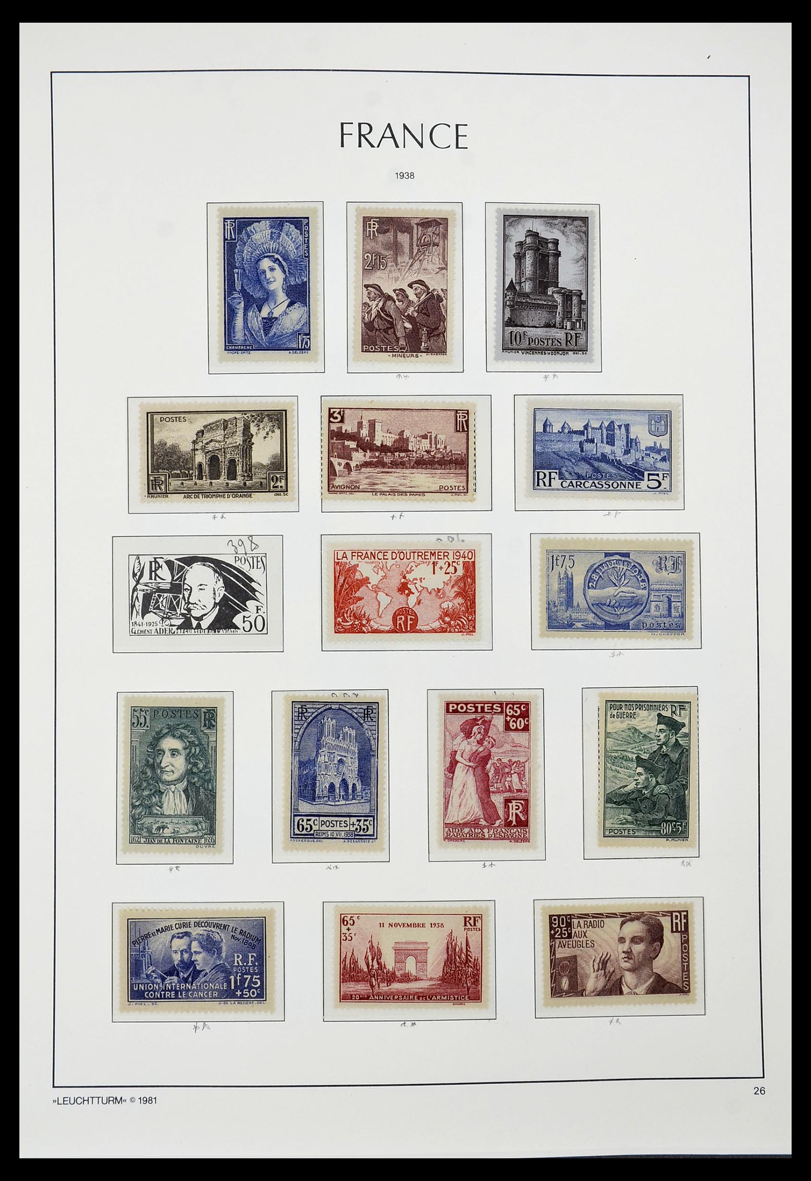 34582 024 - Postzegelverzameling 34582 Frankrijk 1849-1959.
