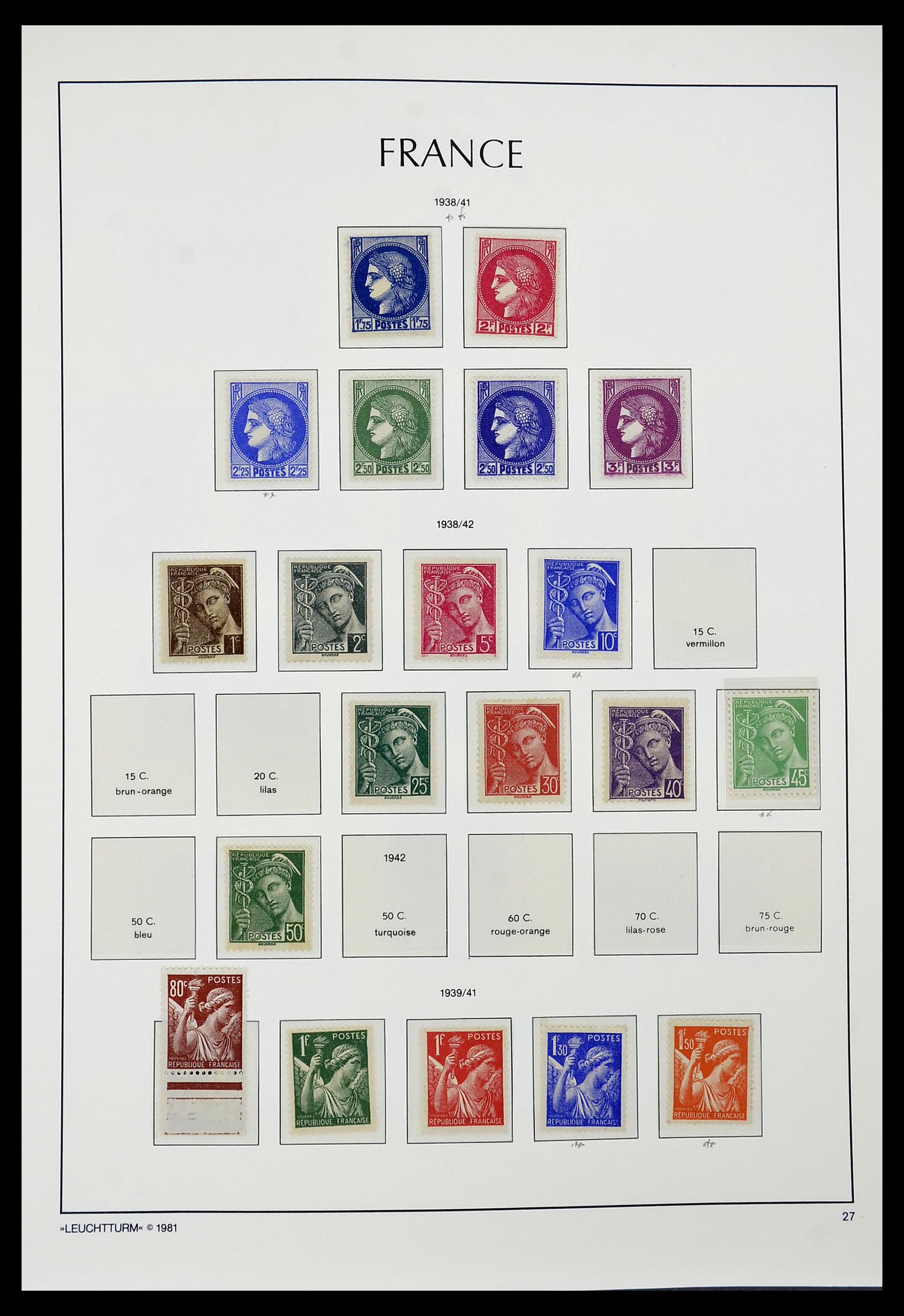 34582 025 - Postzegelverzameling 34582 Frankrijk 1849-1959.