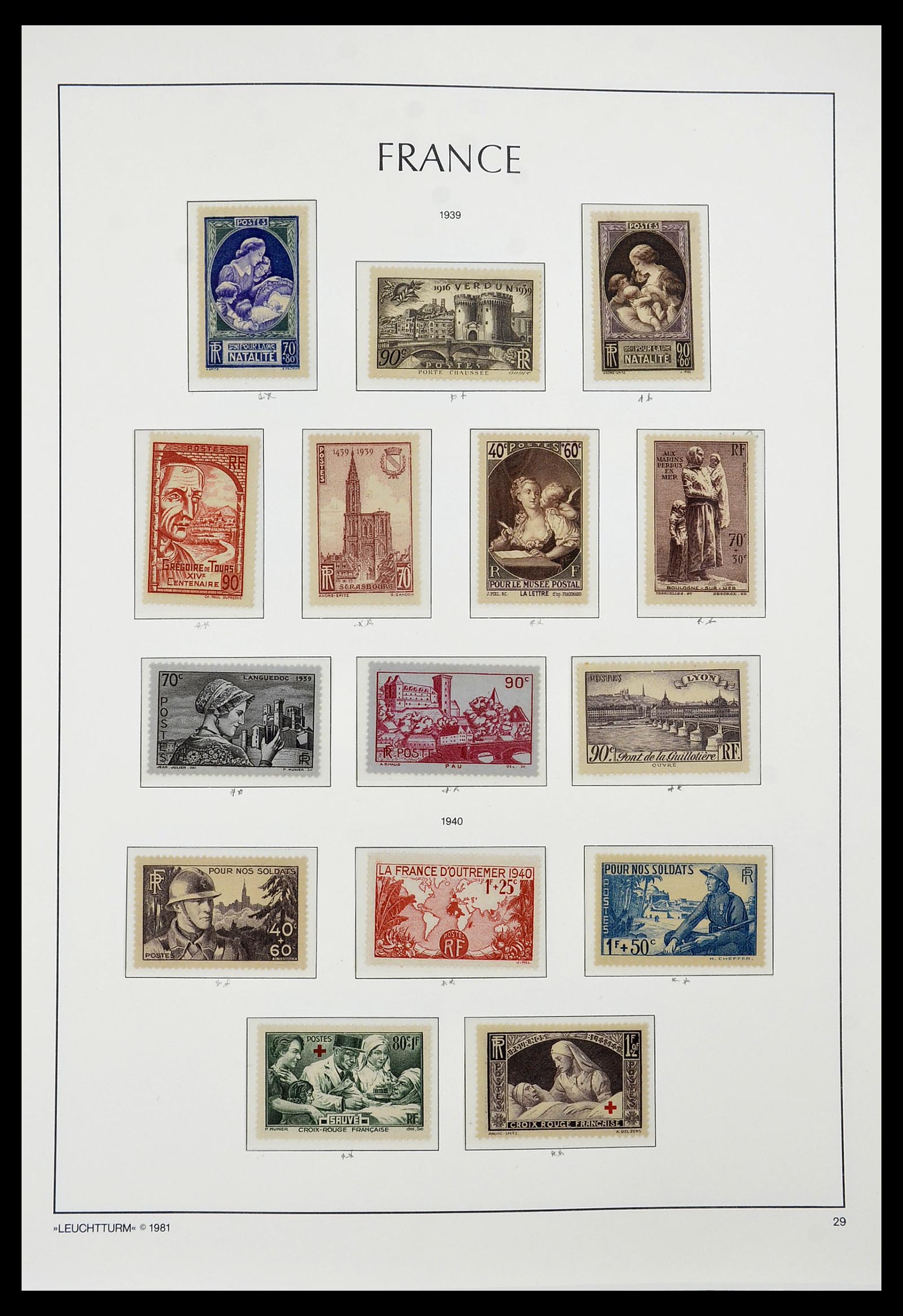 34582 027 - Postzegelverzameling 34582 Frankrijk 1849-1959.