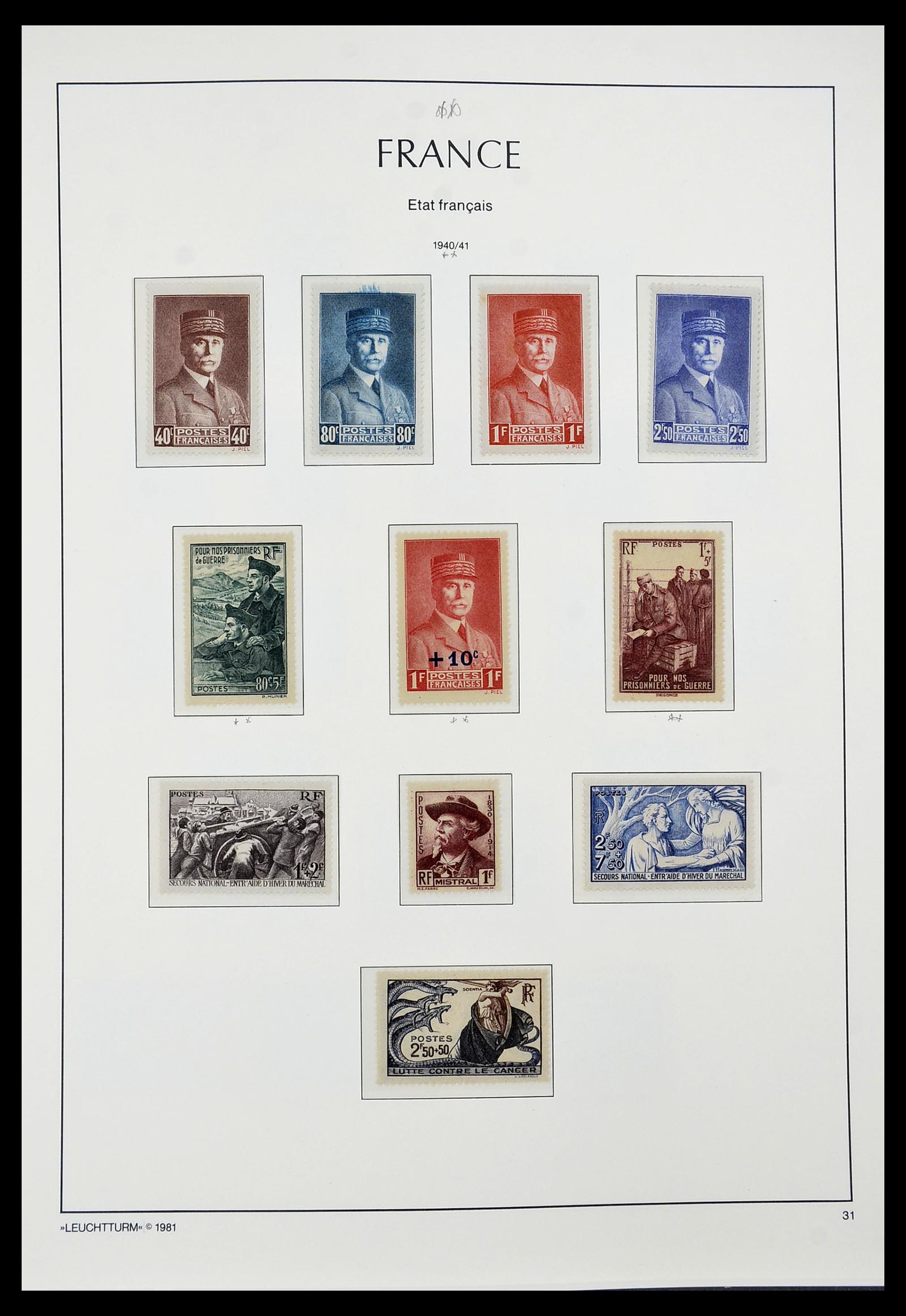34582 029 - Postzegelverzameling 34582 Frankrijk 1849-1959.
