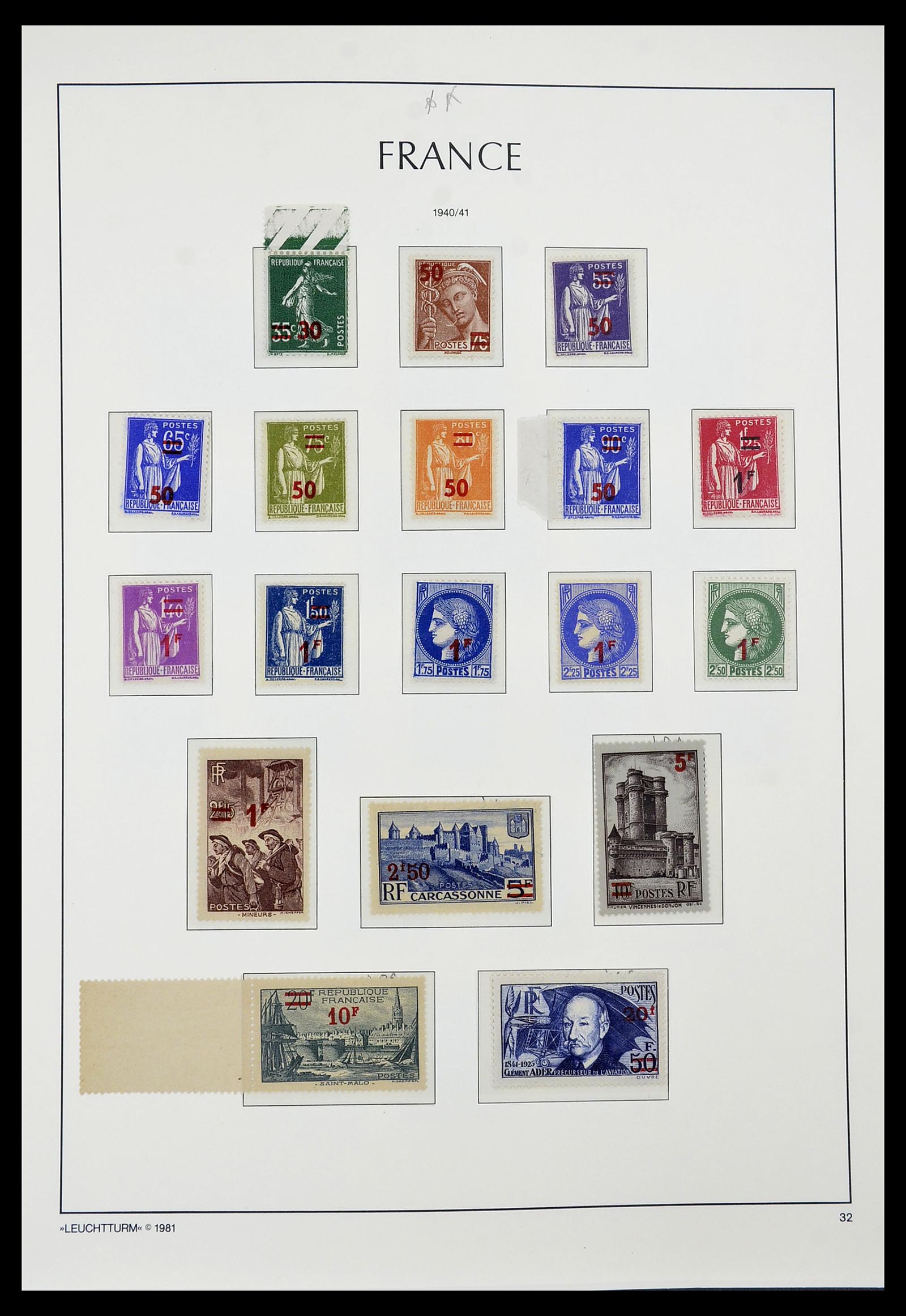 34582 030 - Postzegelverzameling 34582 Frankrijk 1849-1959.