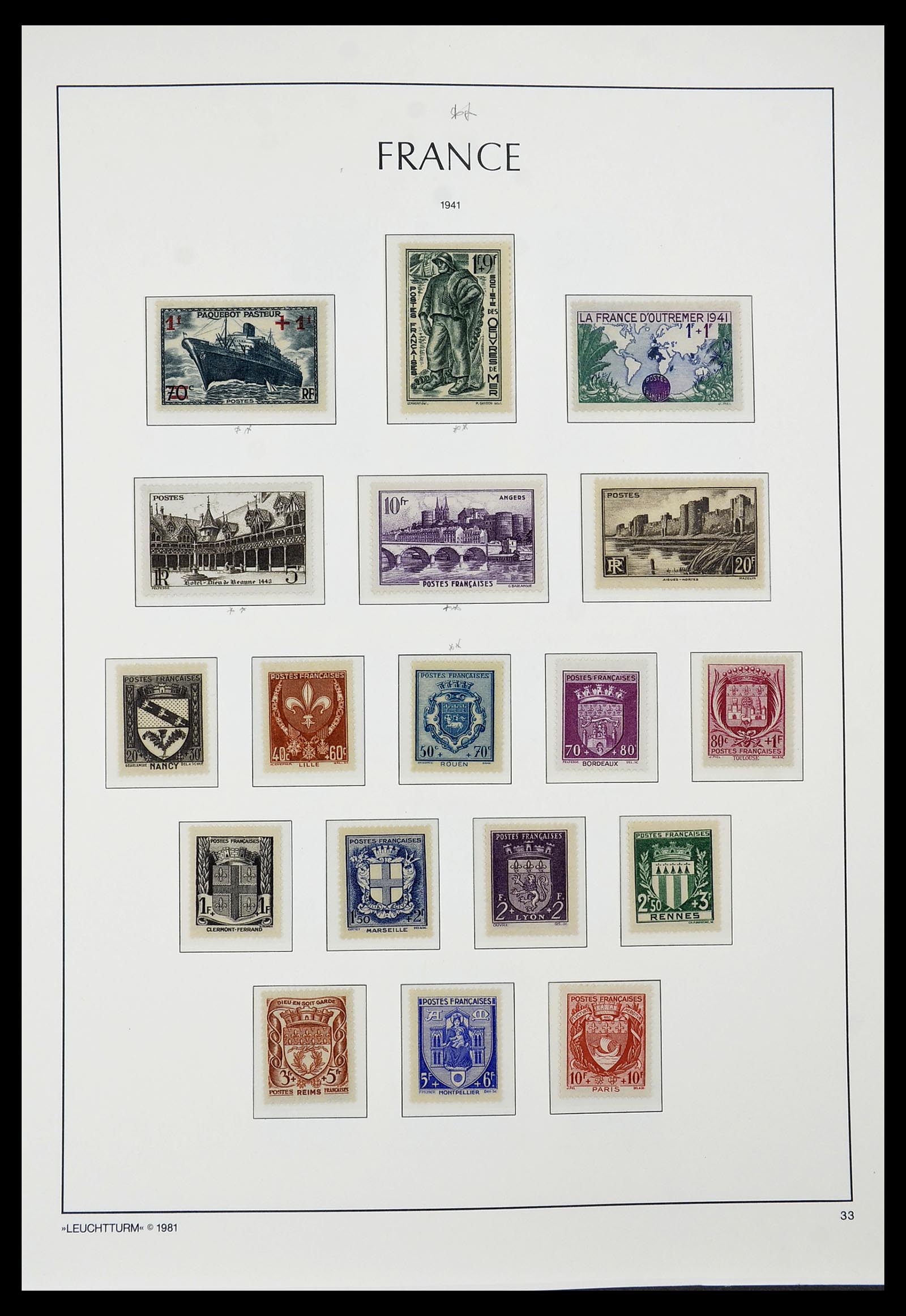 34582 031 - Postzegelverzameling 34582 Frankrijk 1849-1959.