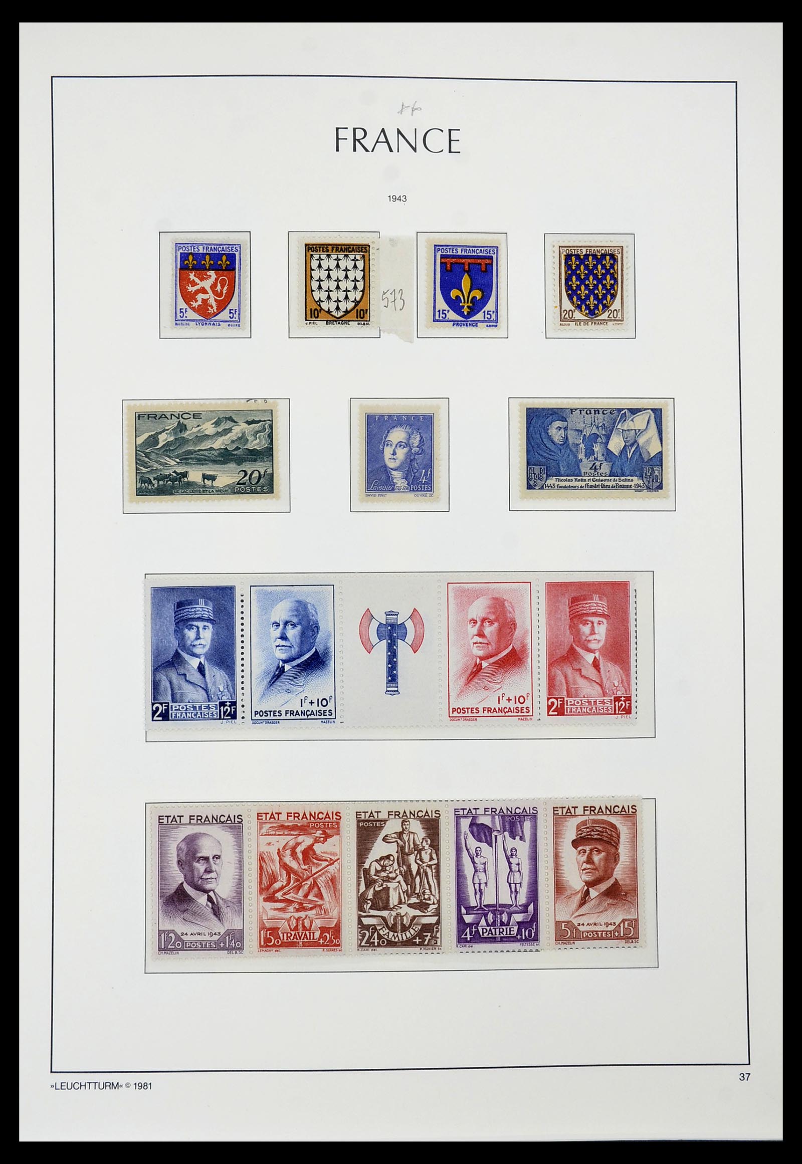 34582 035 - Postzegelverzameling 34582 Frankrijk 1849-1959.