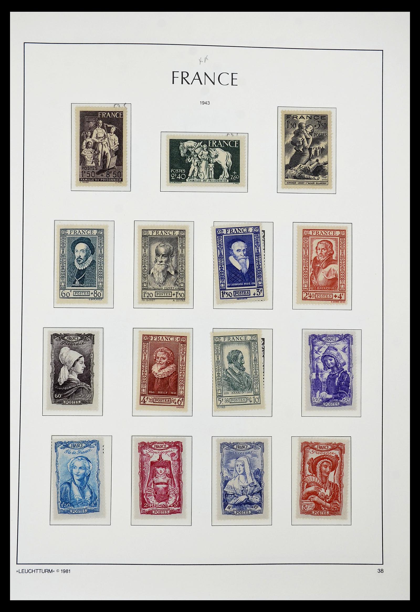 34582 036 - Postzegelverzameling 34582 Frankrijk 1849-1959.