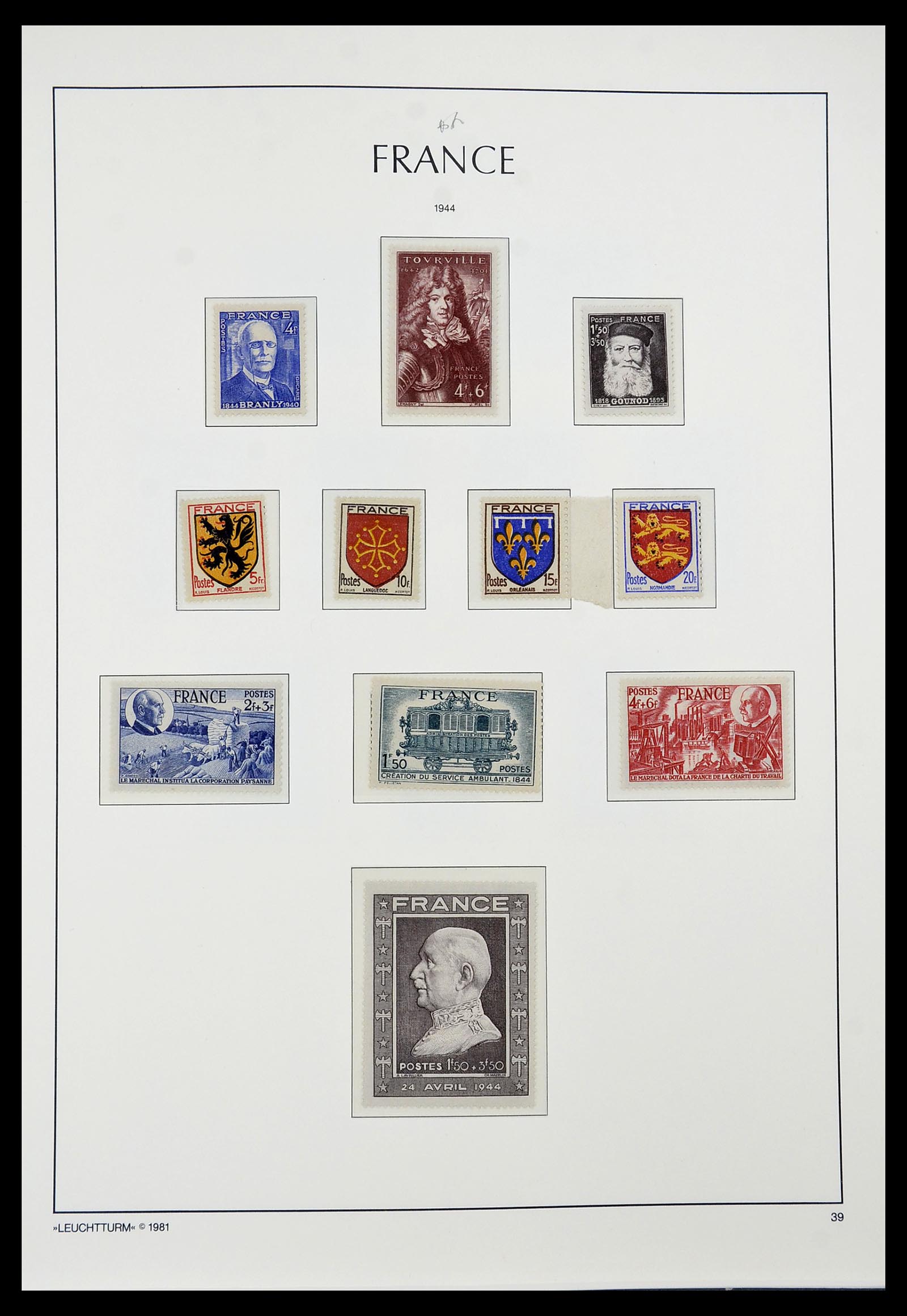 34582 037 - Postzegelverzameling 34582 Frankrijk 1849-1959.