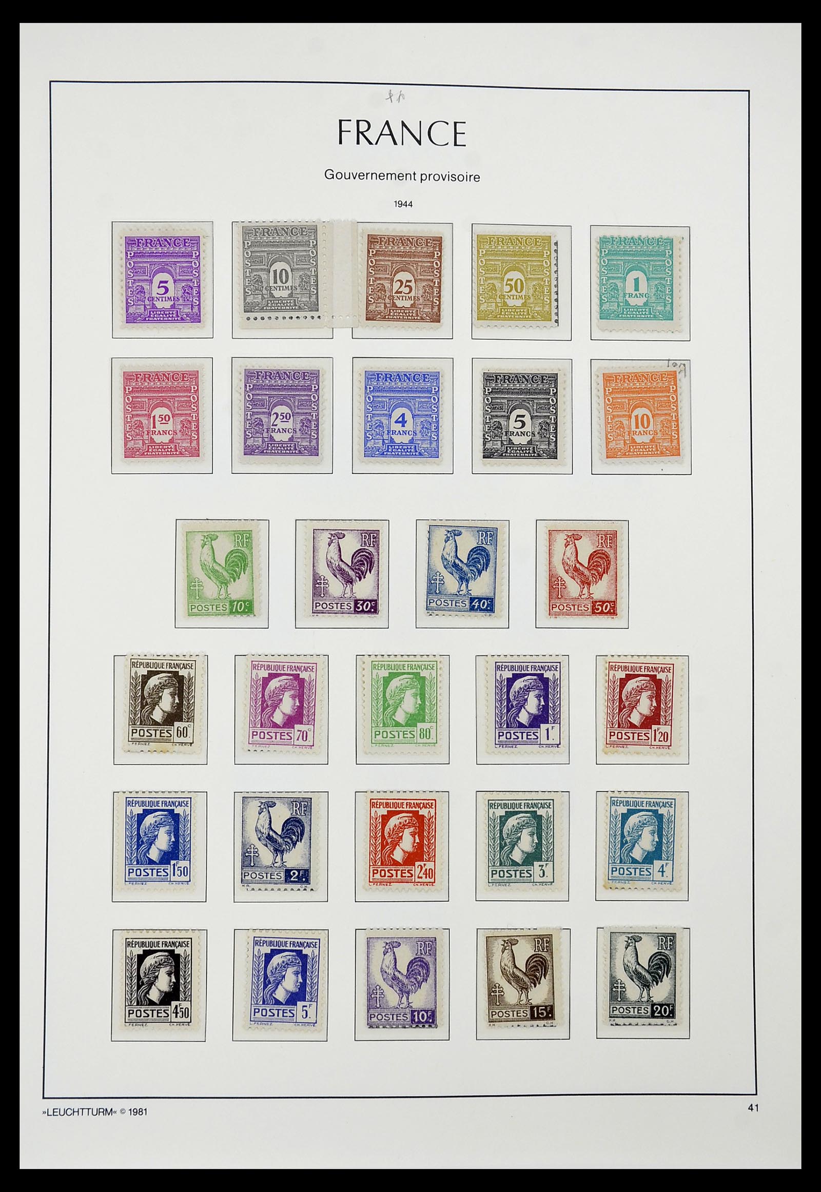 34582 038 - Postzegelverzameling 34582 Frankrijk 1849-1959.