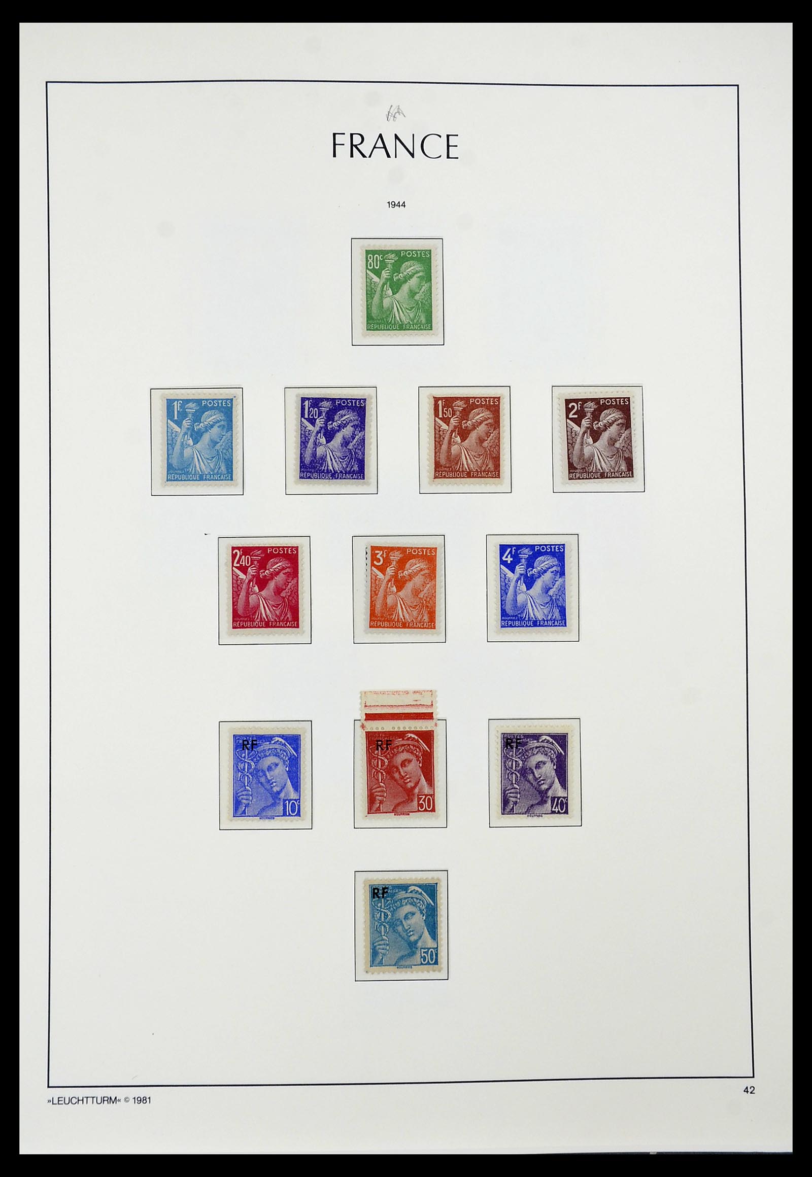 34582 040 - Postzegelverzameling 34582 Frankrijk 1849-1959.