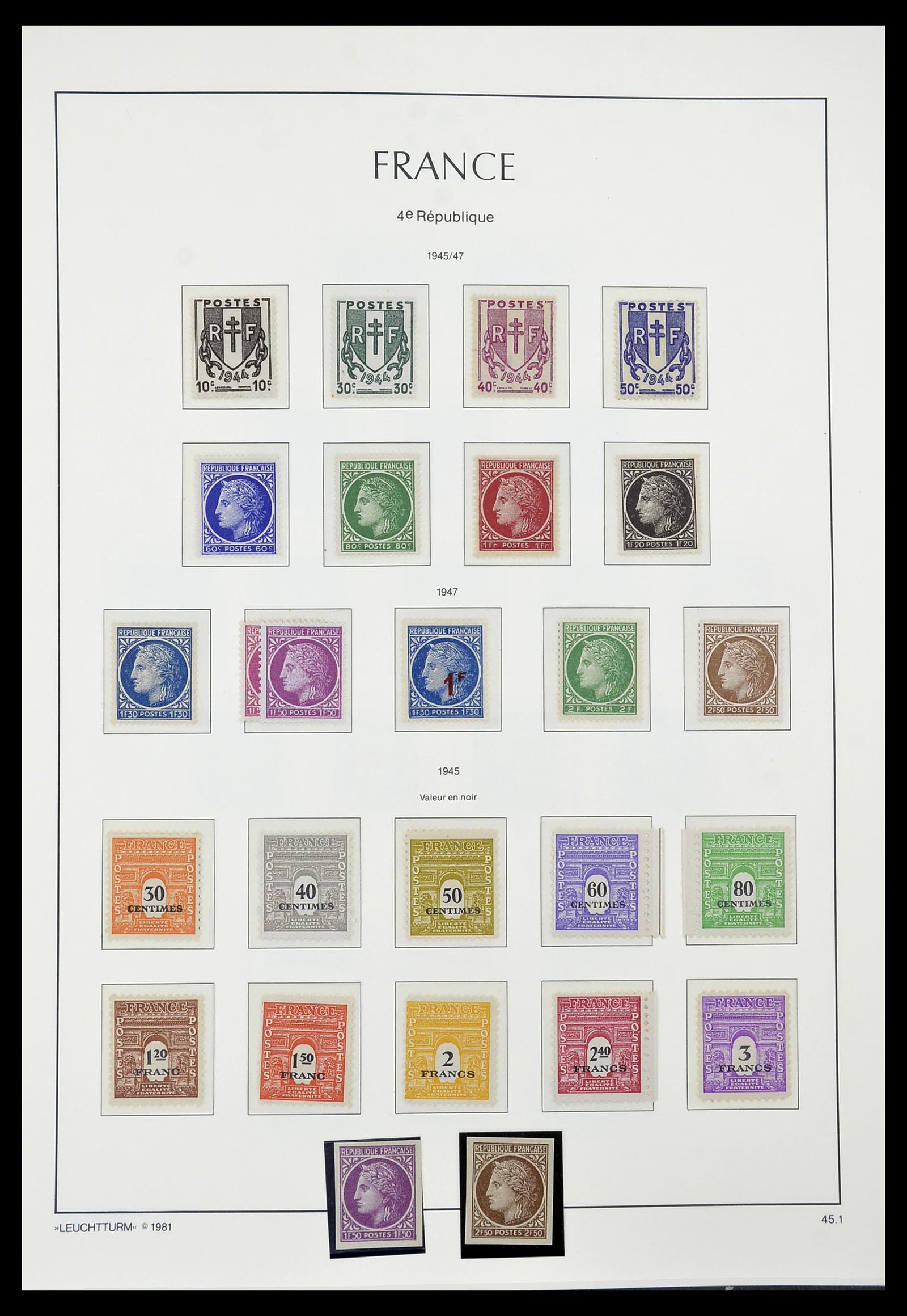 34582 042 - Postzegelverzameling 34582 Frankrijk 1849-1959.