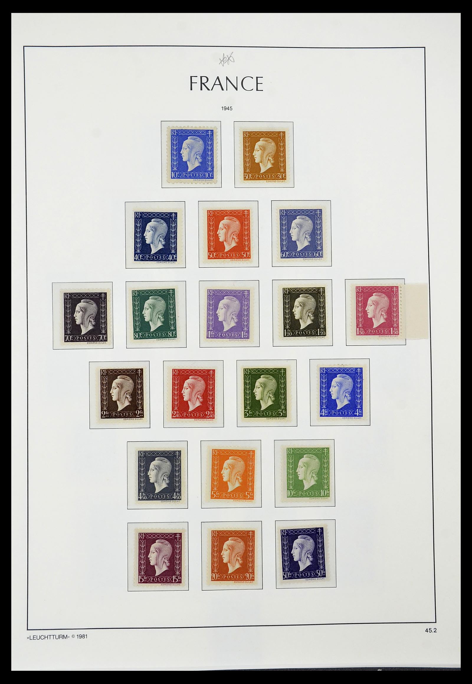 34582 043 - Postzegelverzameling 34582 Frankrijk 1849-1959.