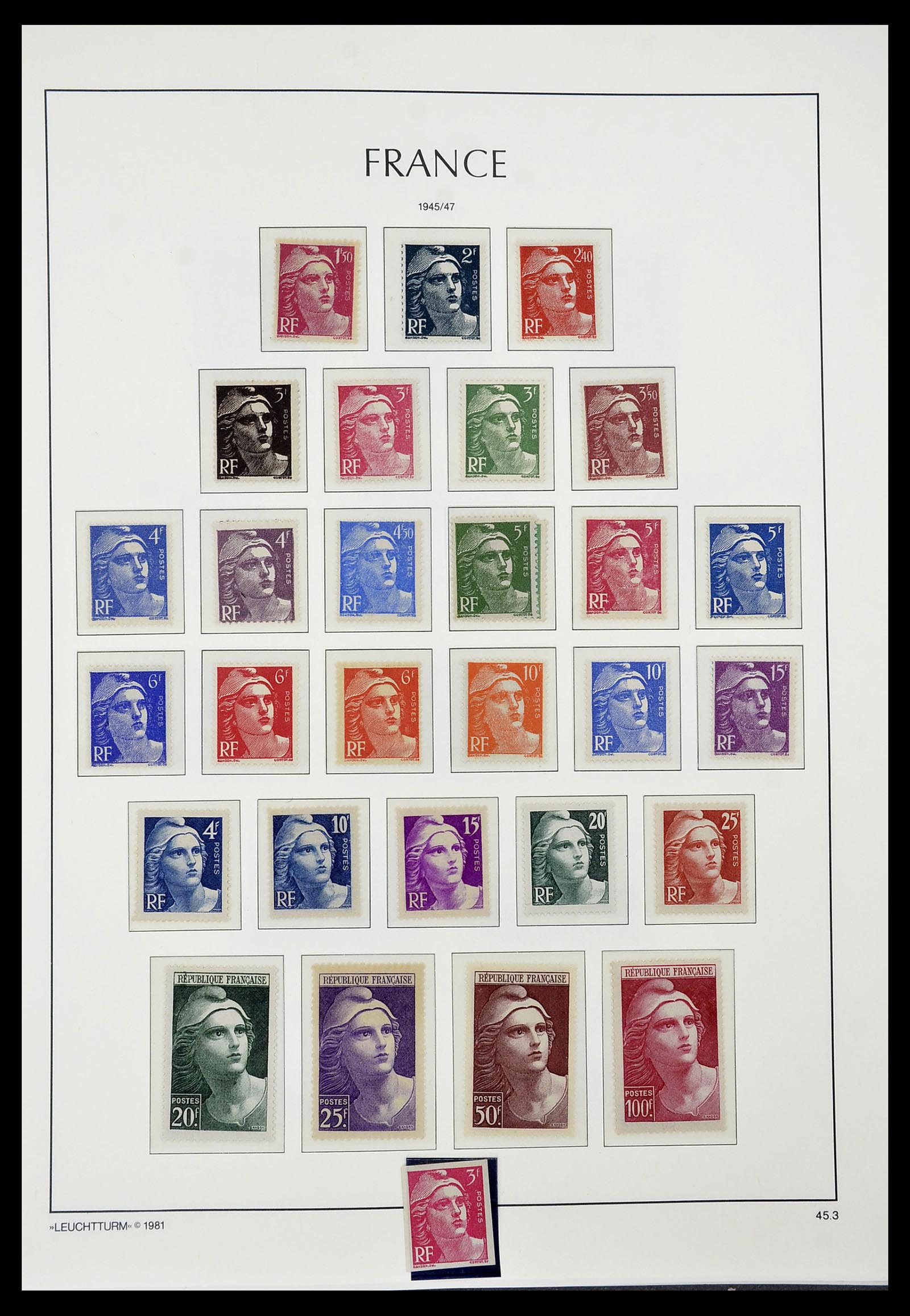 34582 044 - Postzegelverzameling 34582 Frankrijk 1849-1959.