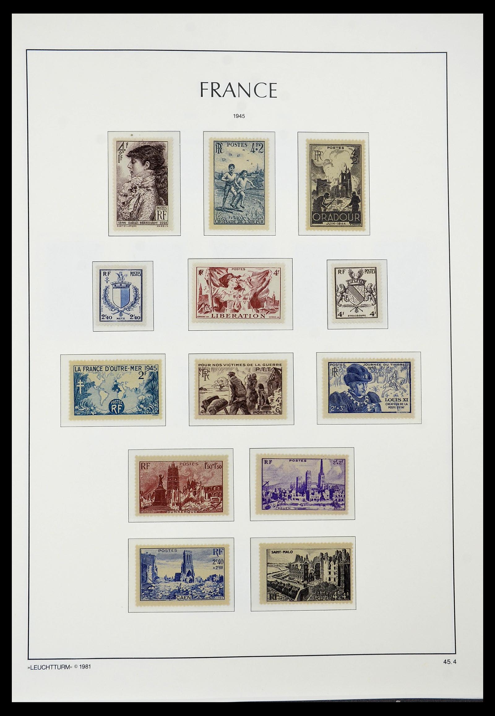 34582 045 - Postzegelverzameling 34582 Frankrijk 1849-1959.