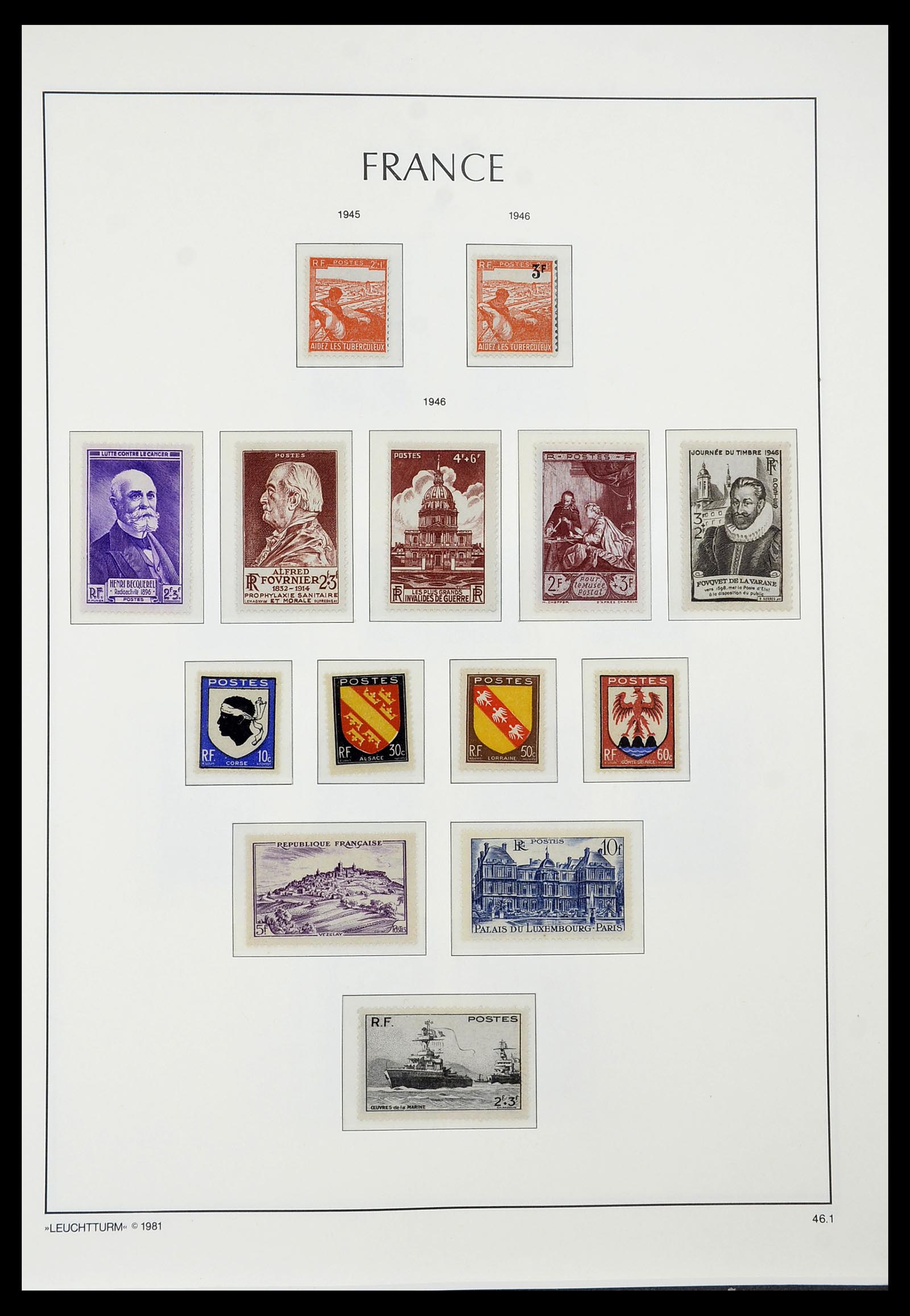 34582 046 - Postzegelverzameling 34582 Frankrijk 1849-1959.