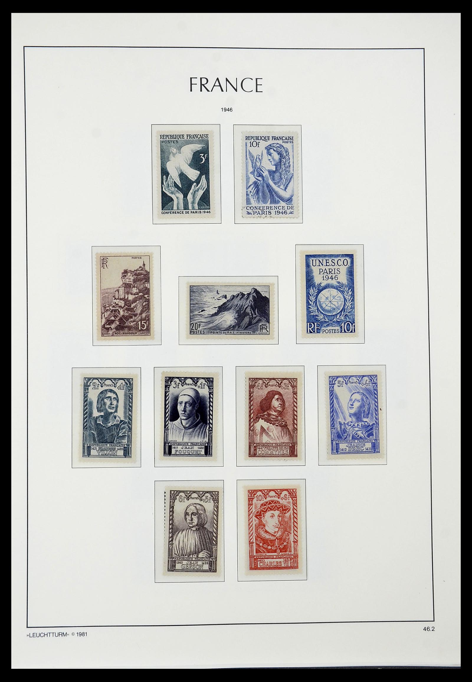 34582 047 - Postzegelverzameling 34582 Frankrijk 1849-1959.