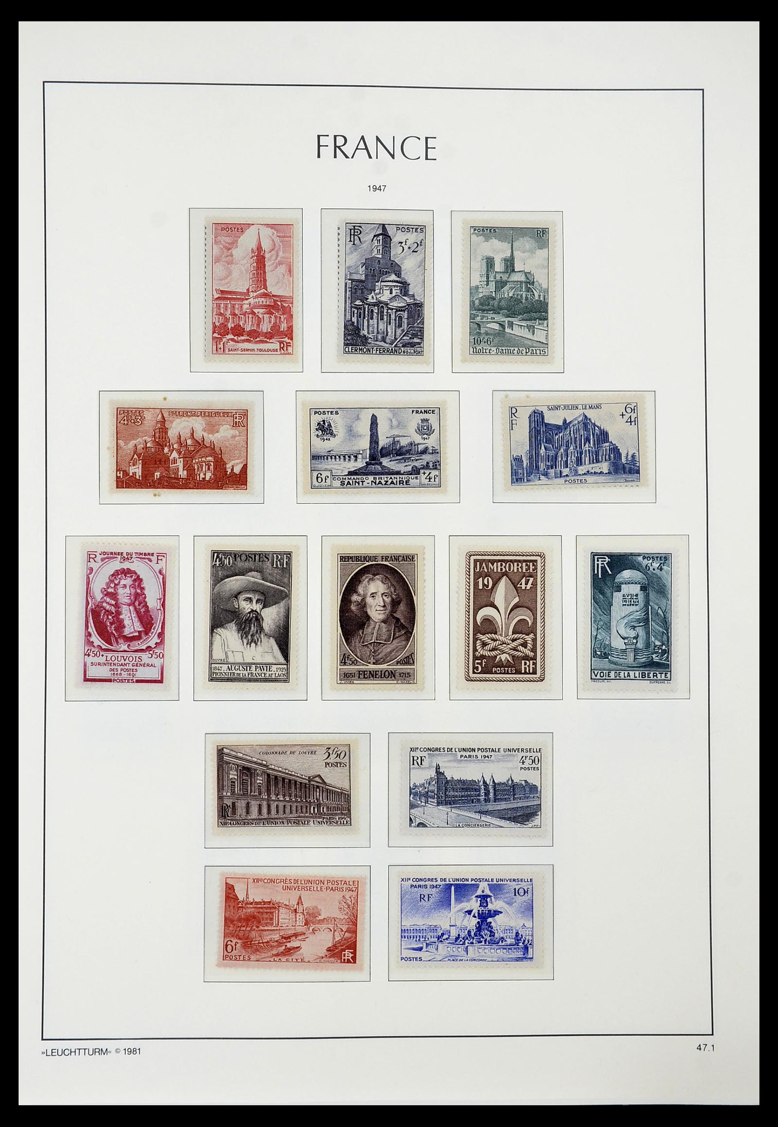 34582 048 - Postzegelverzameling 34582 Frankrijk 1849-1959.