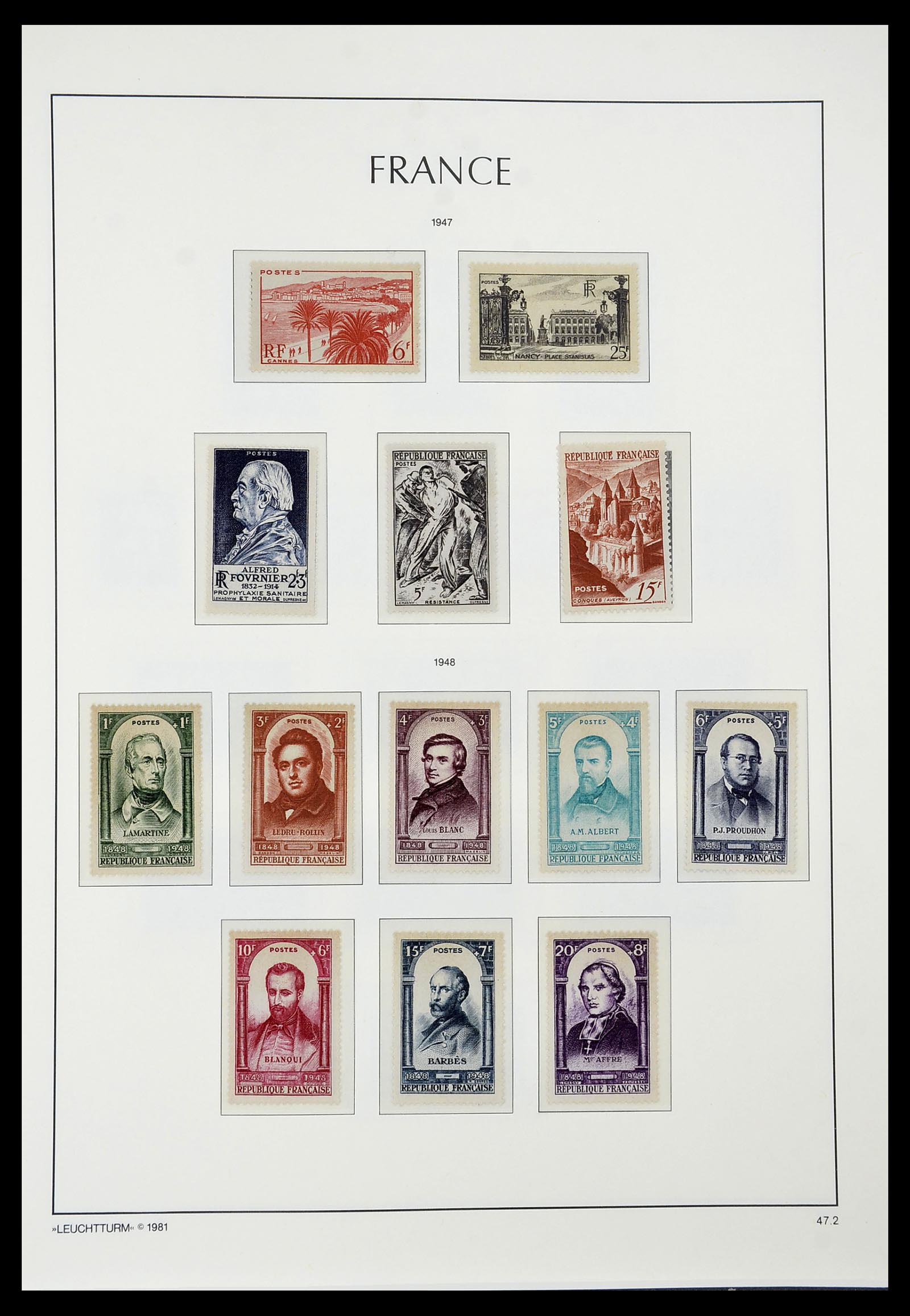 34582 049 - Postzegelverzameling 34582 Frankrijk 1849-1959.