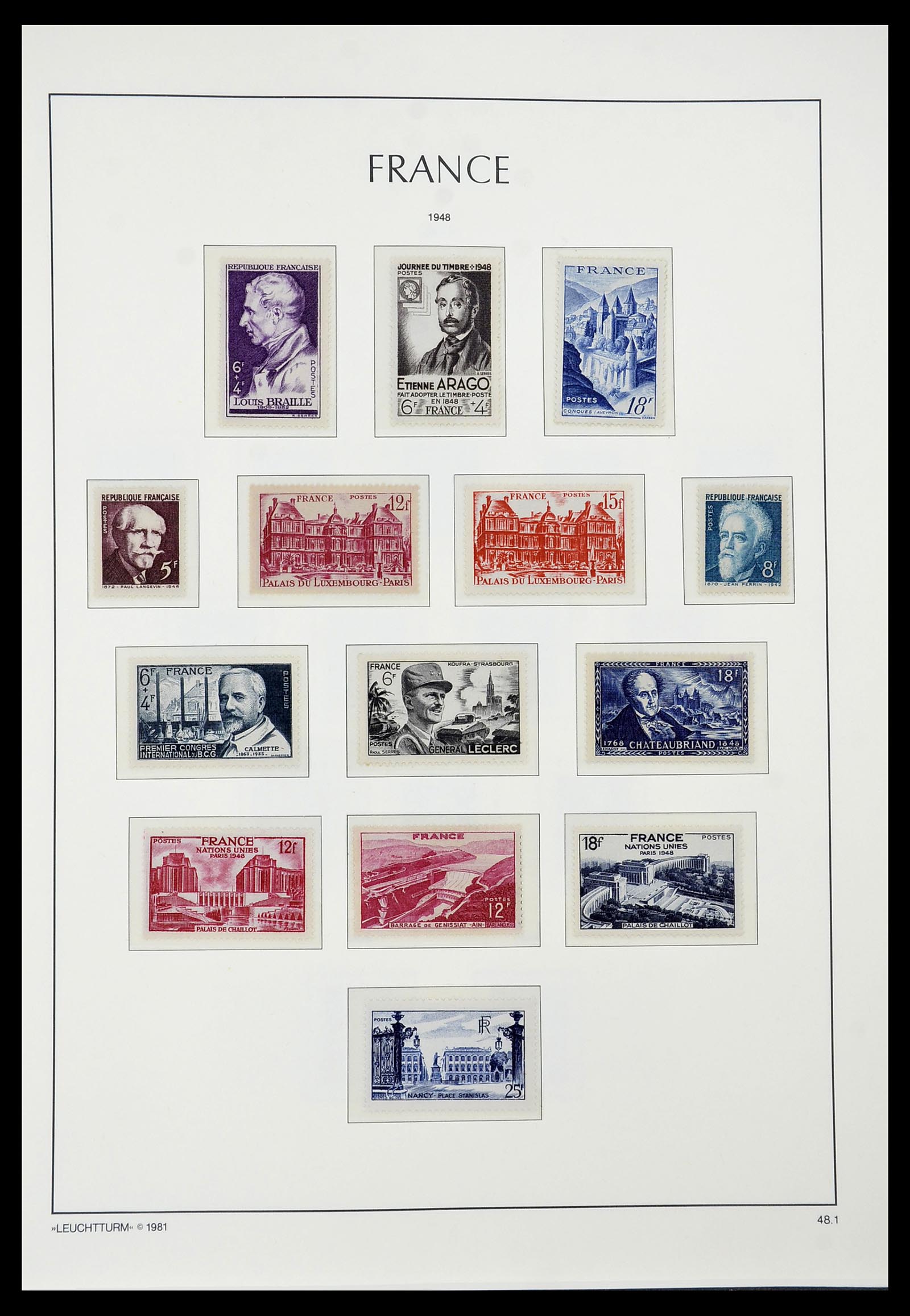 34582 050 - Postzegelverzameling 34582 Frankrijk 1849-1959.