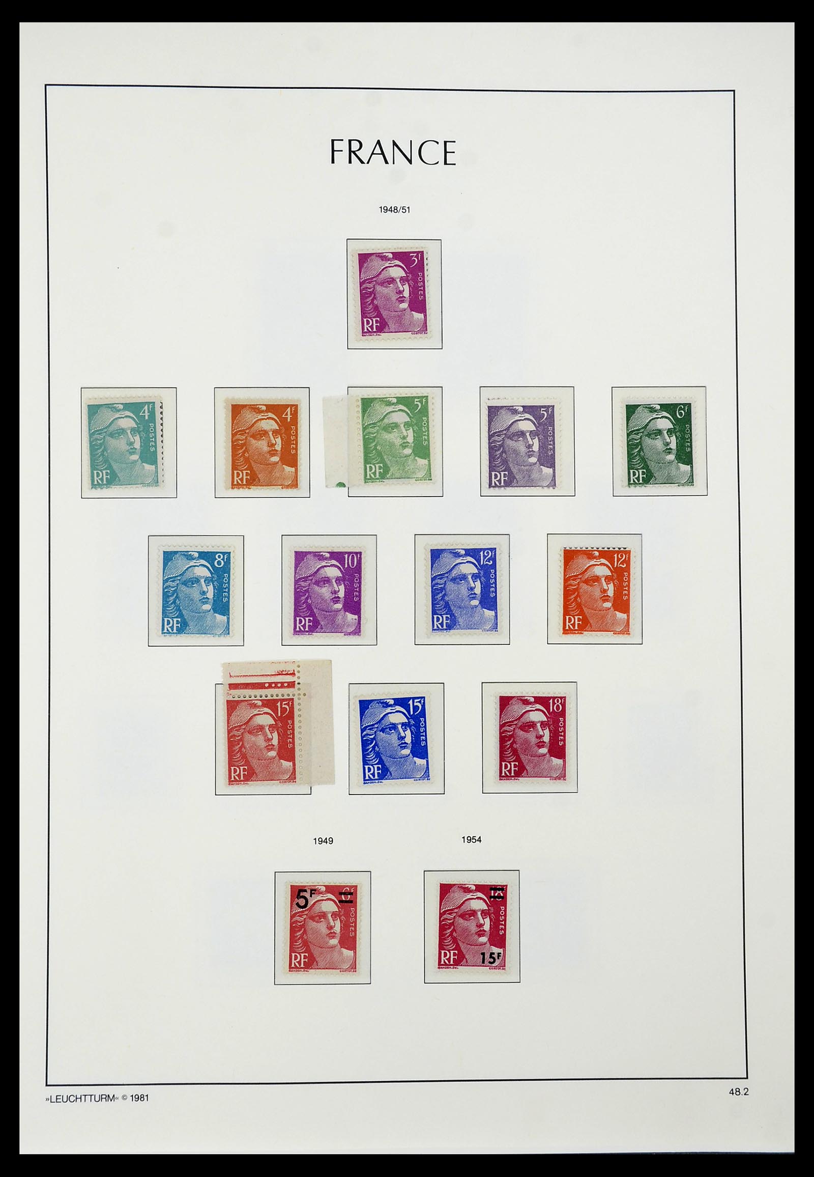 34582 051 - Postzegelverzameling 34582 Frankrijk 1849-1959.