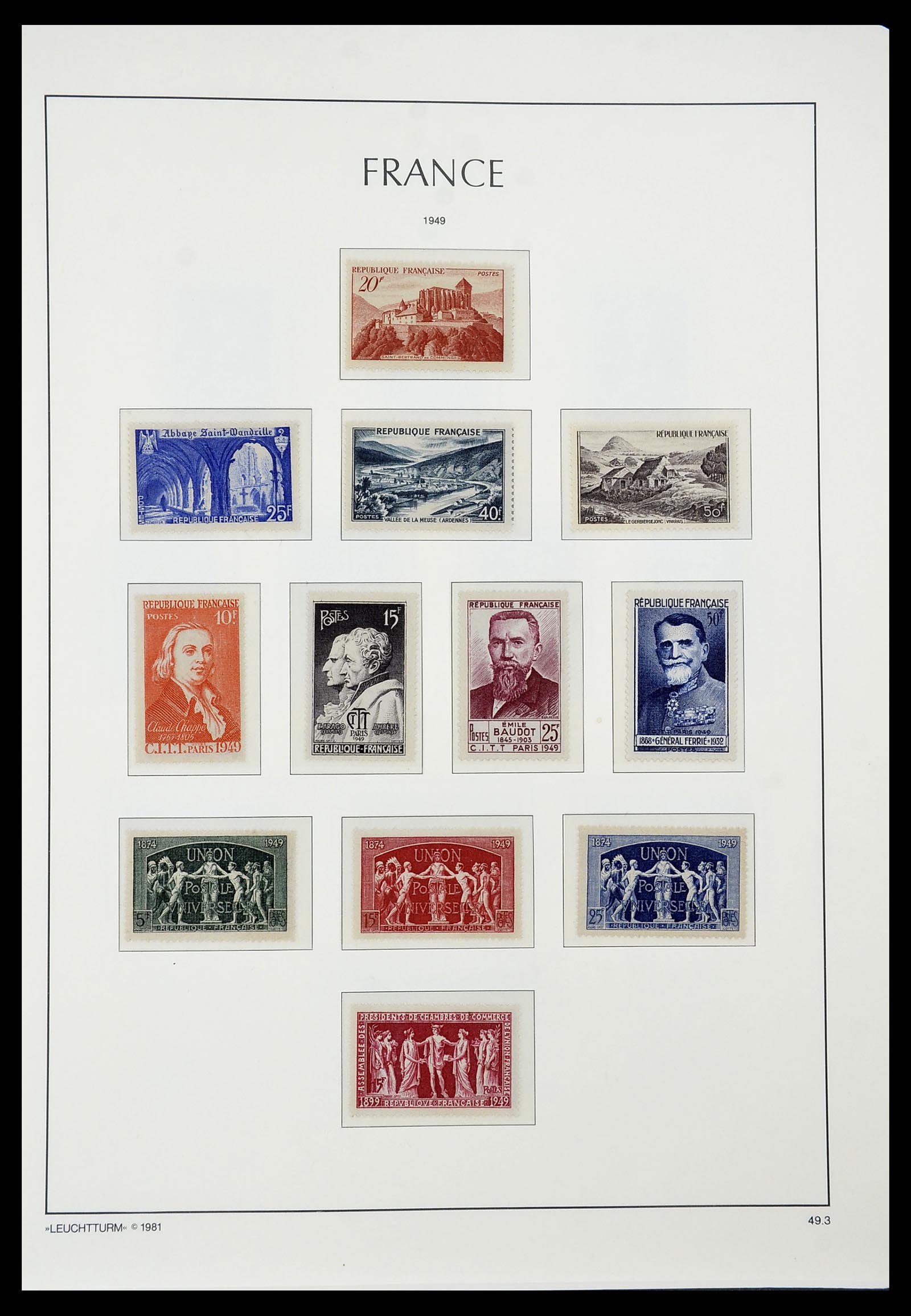 34582 054 - Postzegelverzameling 34582 Frankrijk 1849-1959.