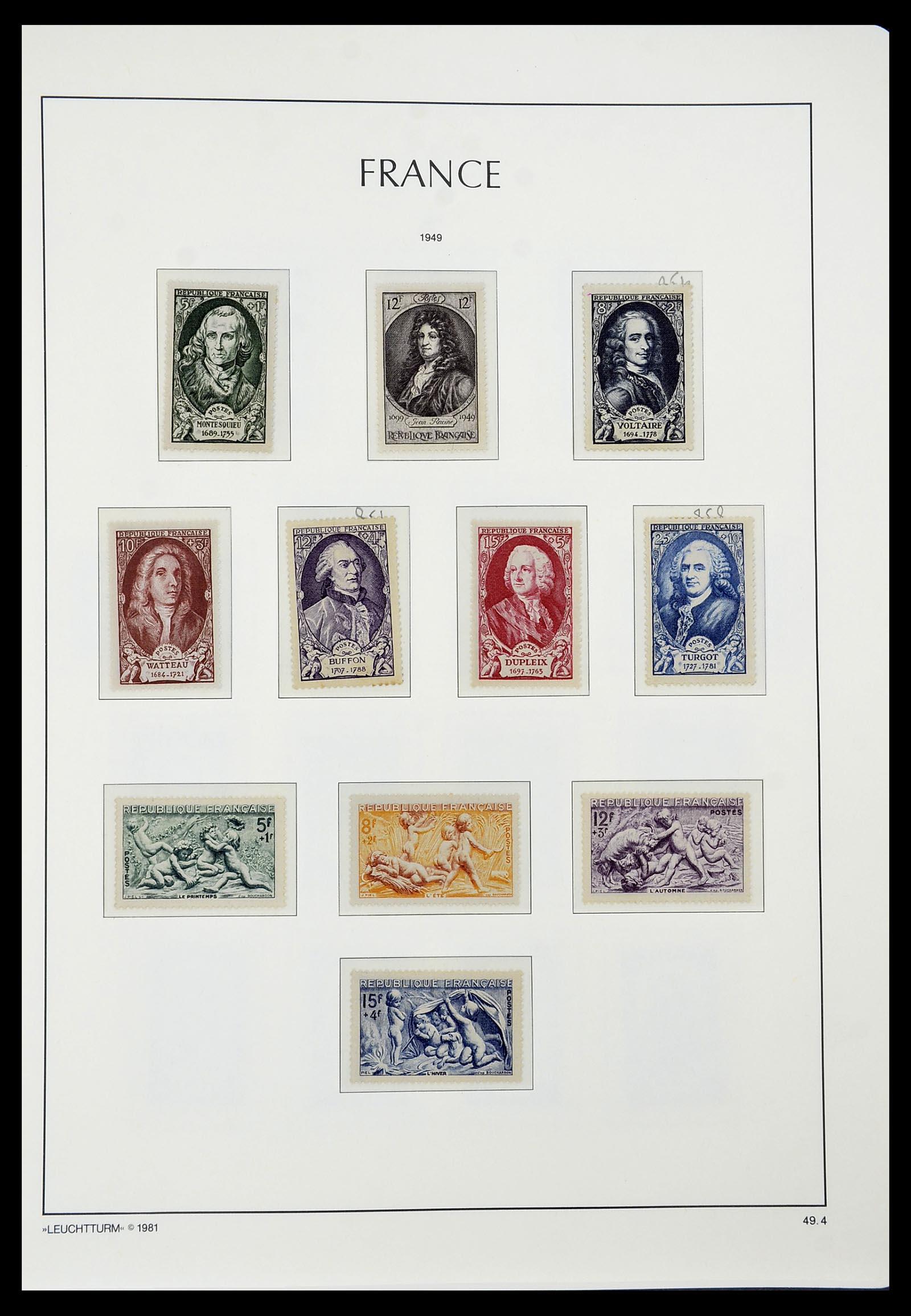 34582 055 - Postzegelverzameling 34582 Frankrijk 1849-1959.