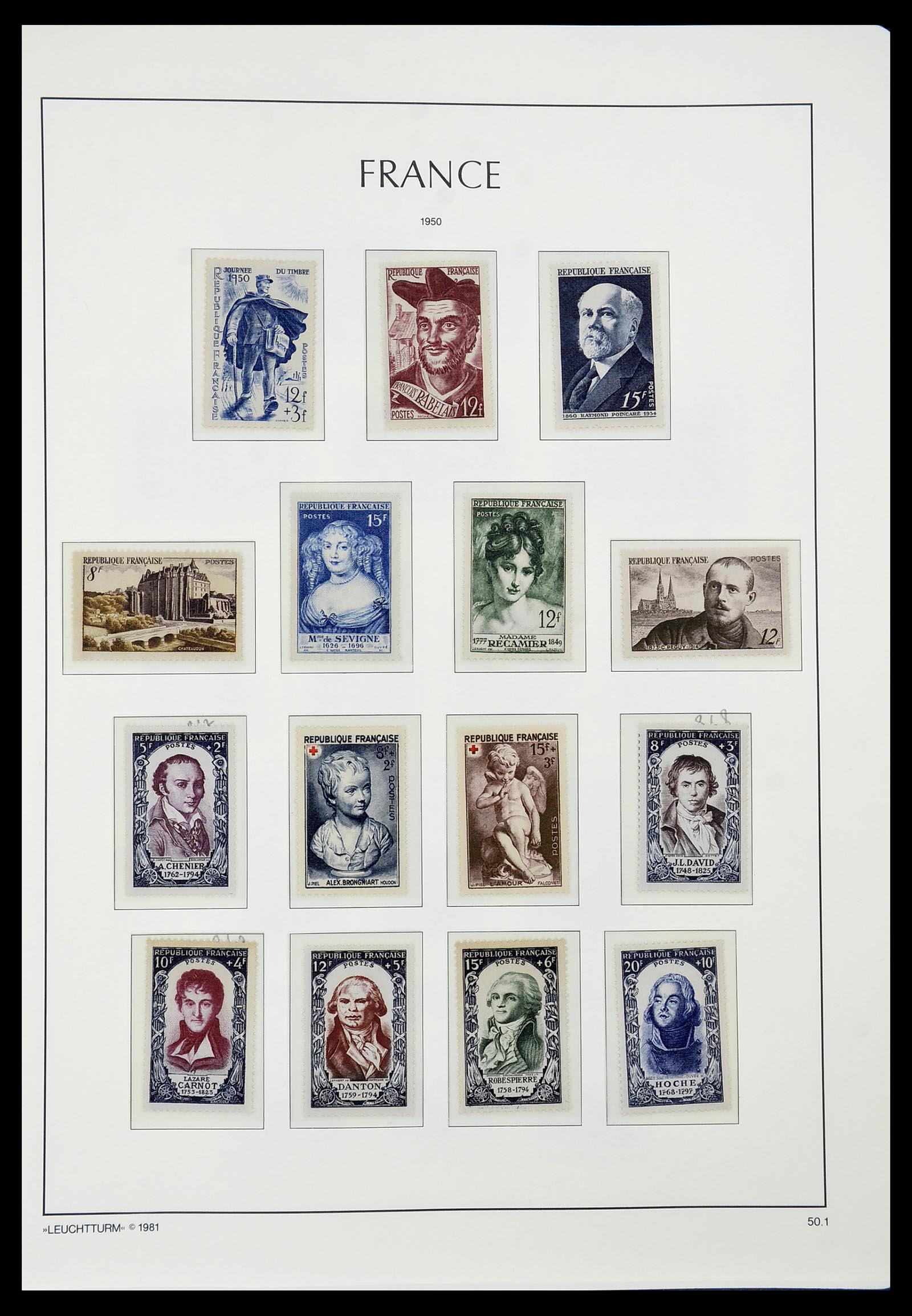 34582 056 - Postzegelverzameling 34582 Frankrijk 1849-1959.