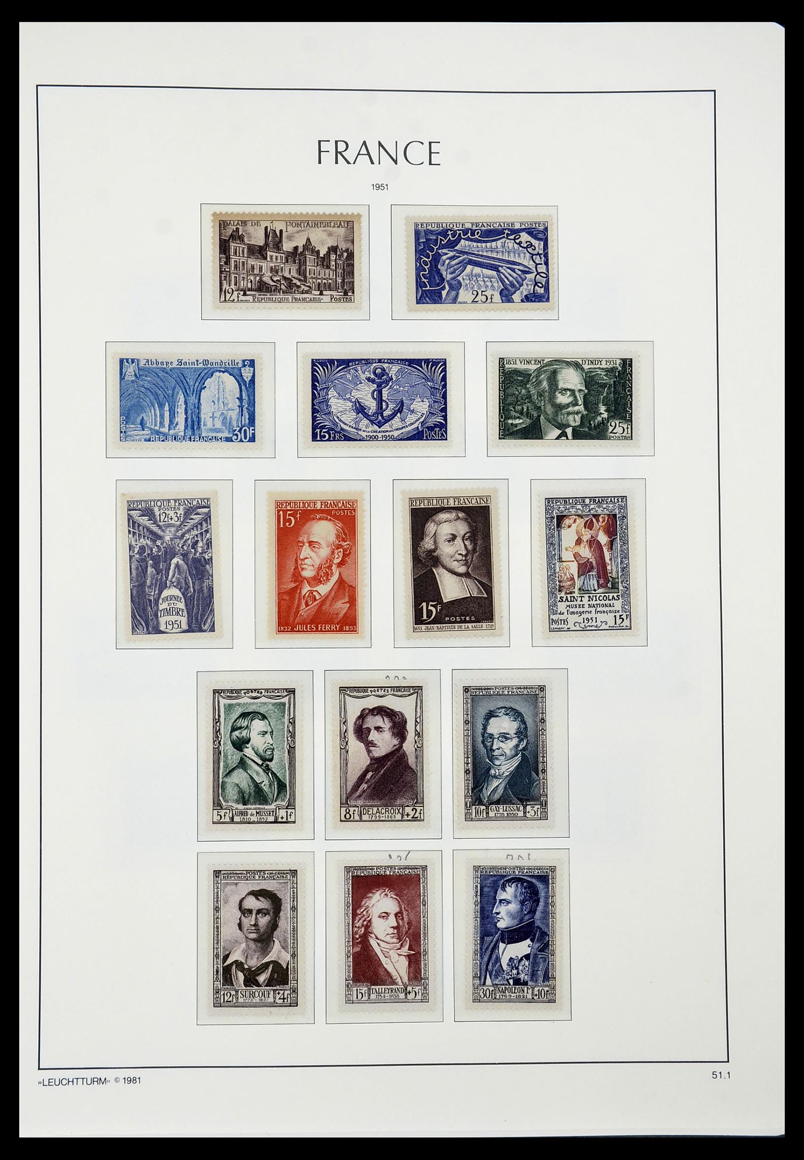 34582 057 - Postzegelverzameling 34582 Frankrijk 1849-1959.