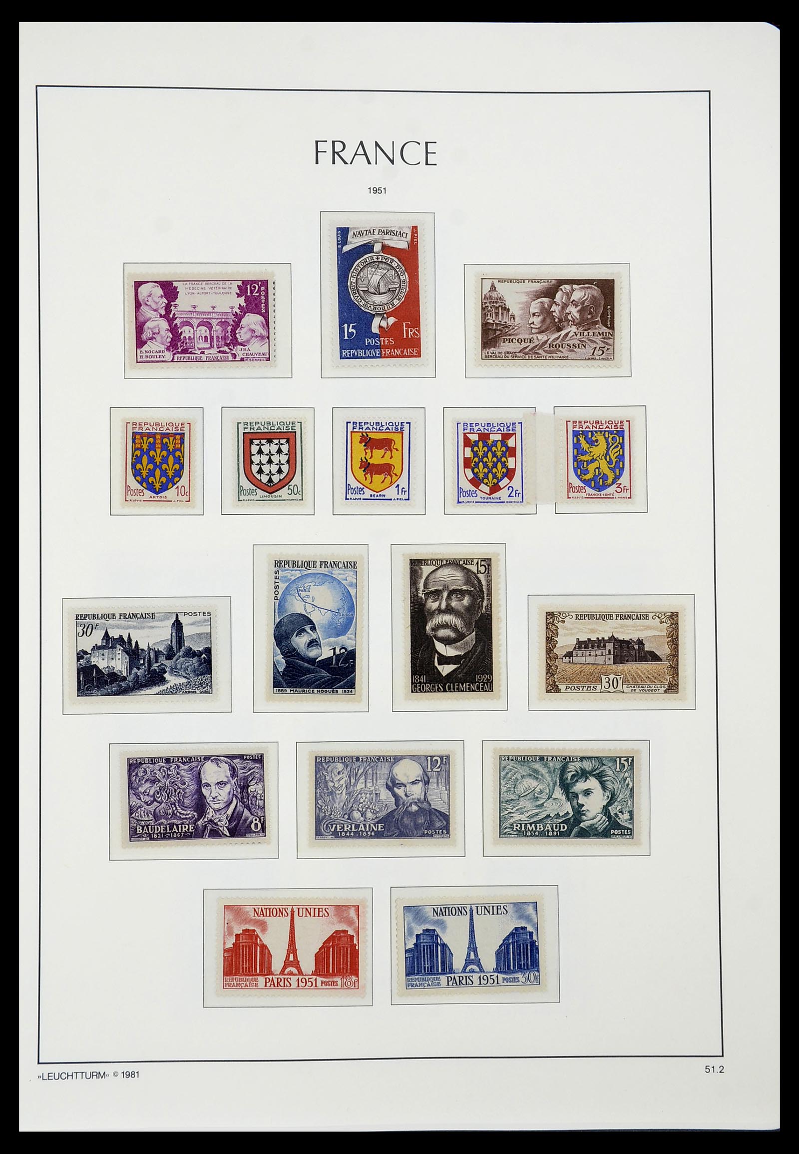 34582 058 - Postzegelverzameling 34582 Frankrijk 1849-1959.