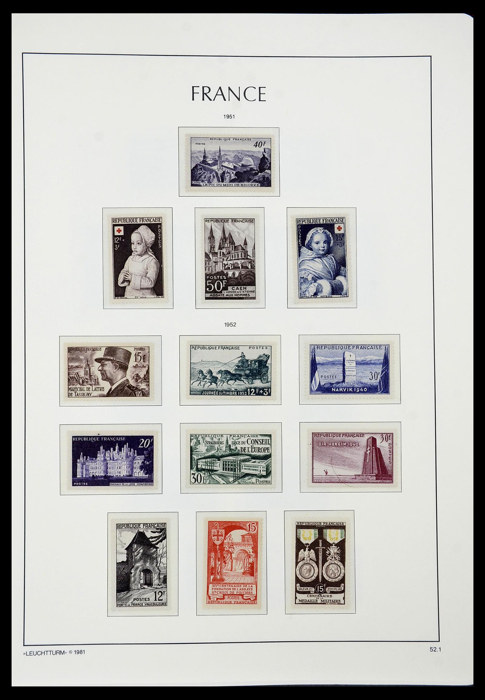 34582 059 - Postzegelverzameling 34582 Frankrijk 1849-1959.