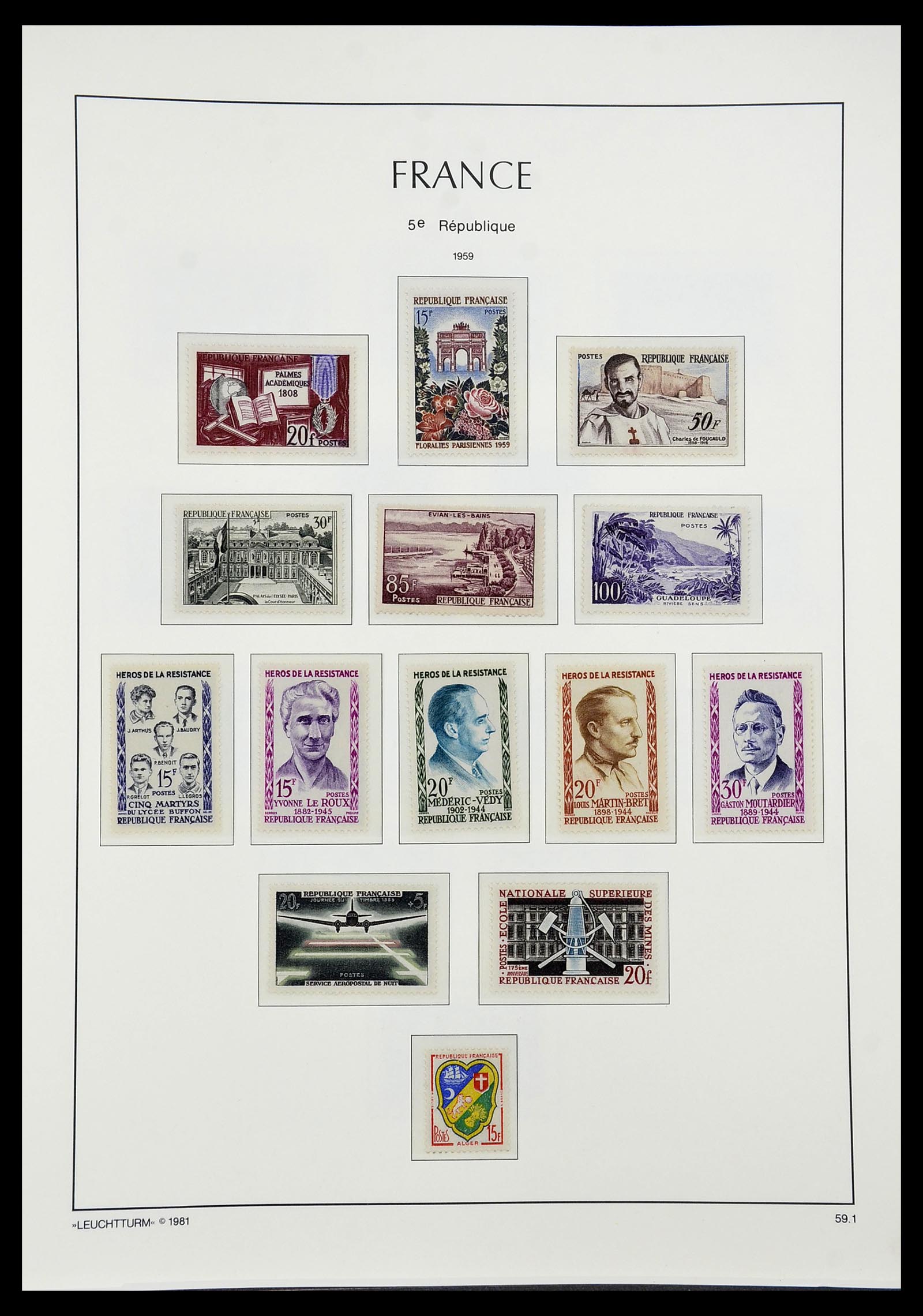 34582 079 - Stamp Collection 34582 France 1849-1959.