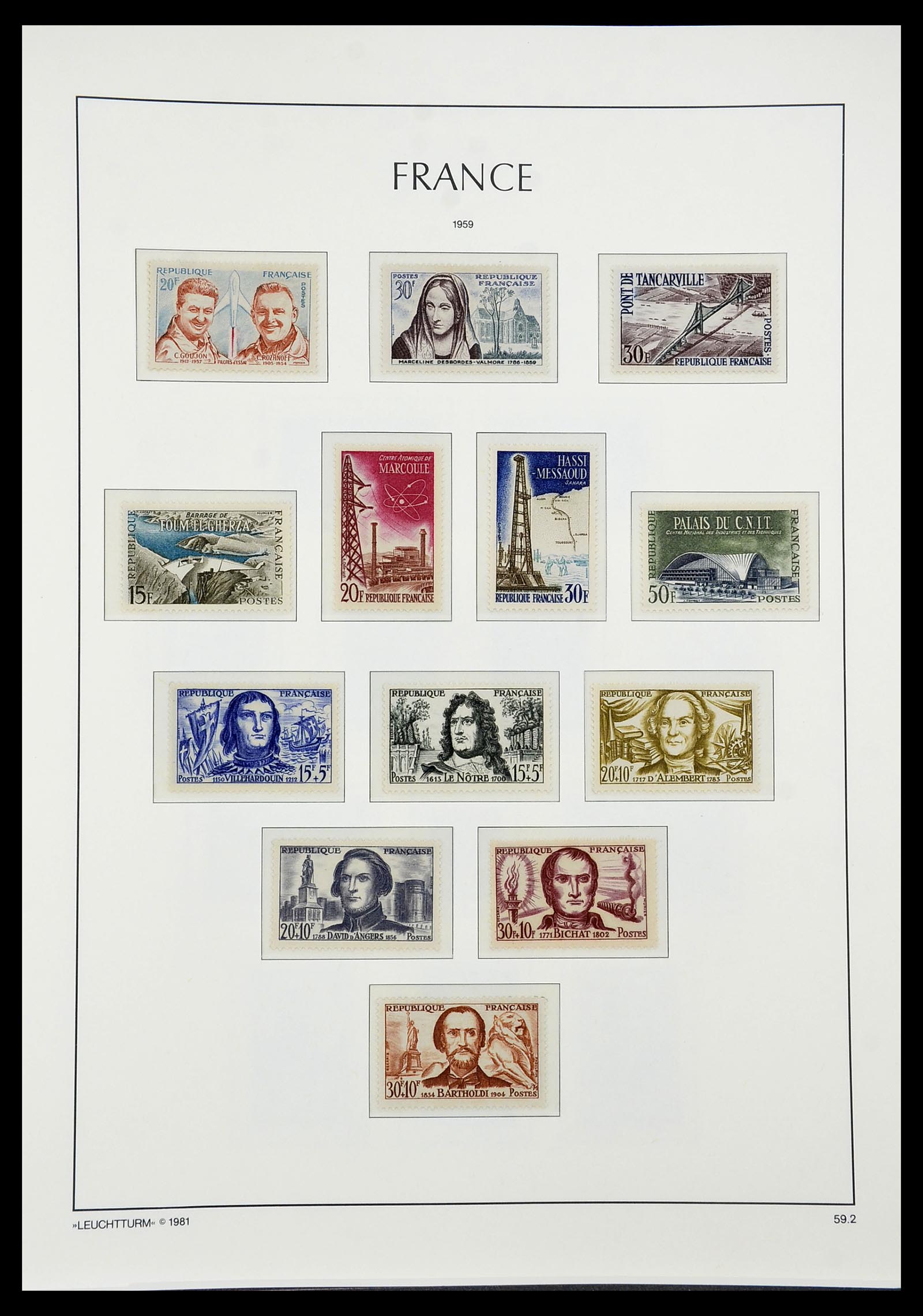 34582 080 - Stamp Collection 34582 France 1849-1959.