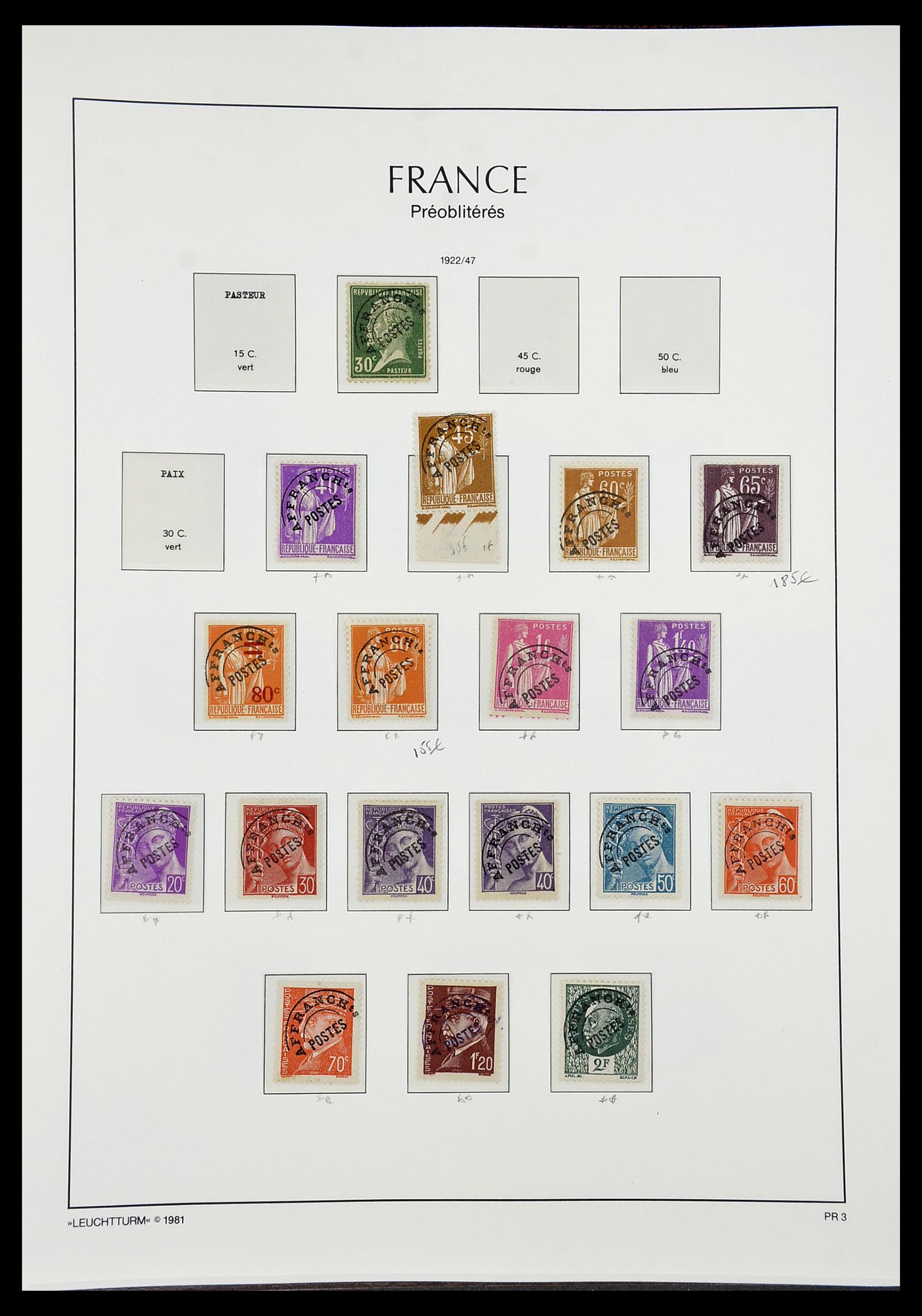 34582 088 - Postzegelverzameling 34582 Frankrijk 1849-1959.