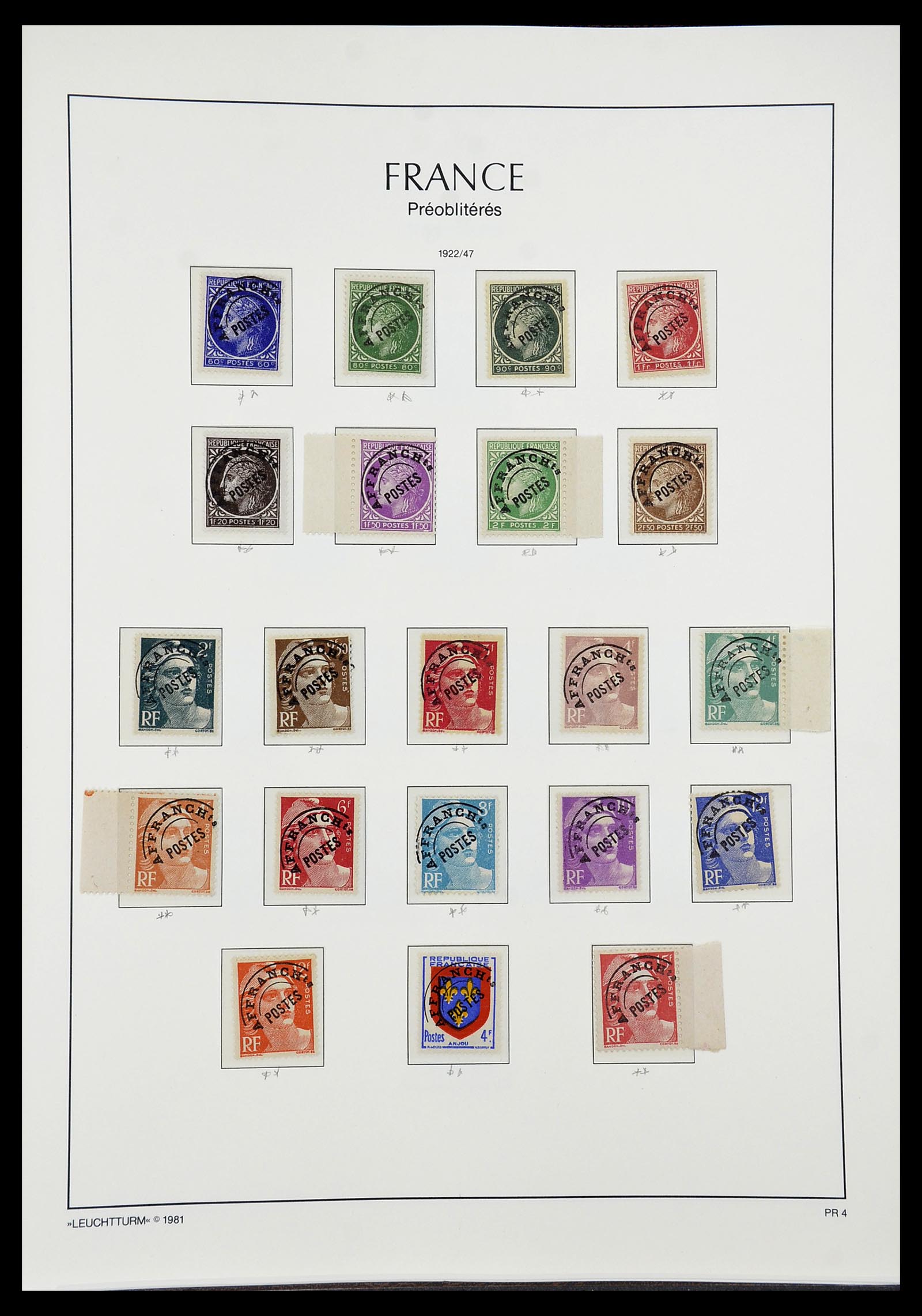 34582 089 - Postzegelverzameling 34582 Frankrijk 1849-1959.