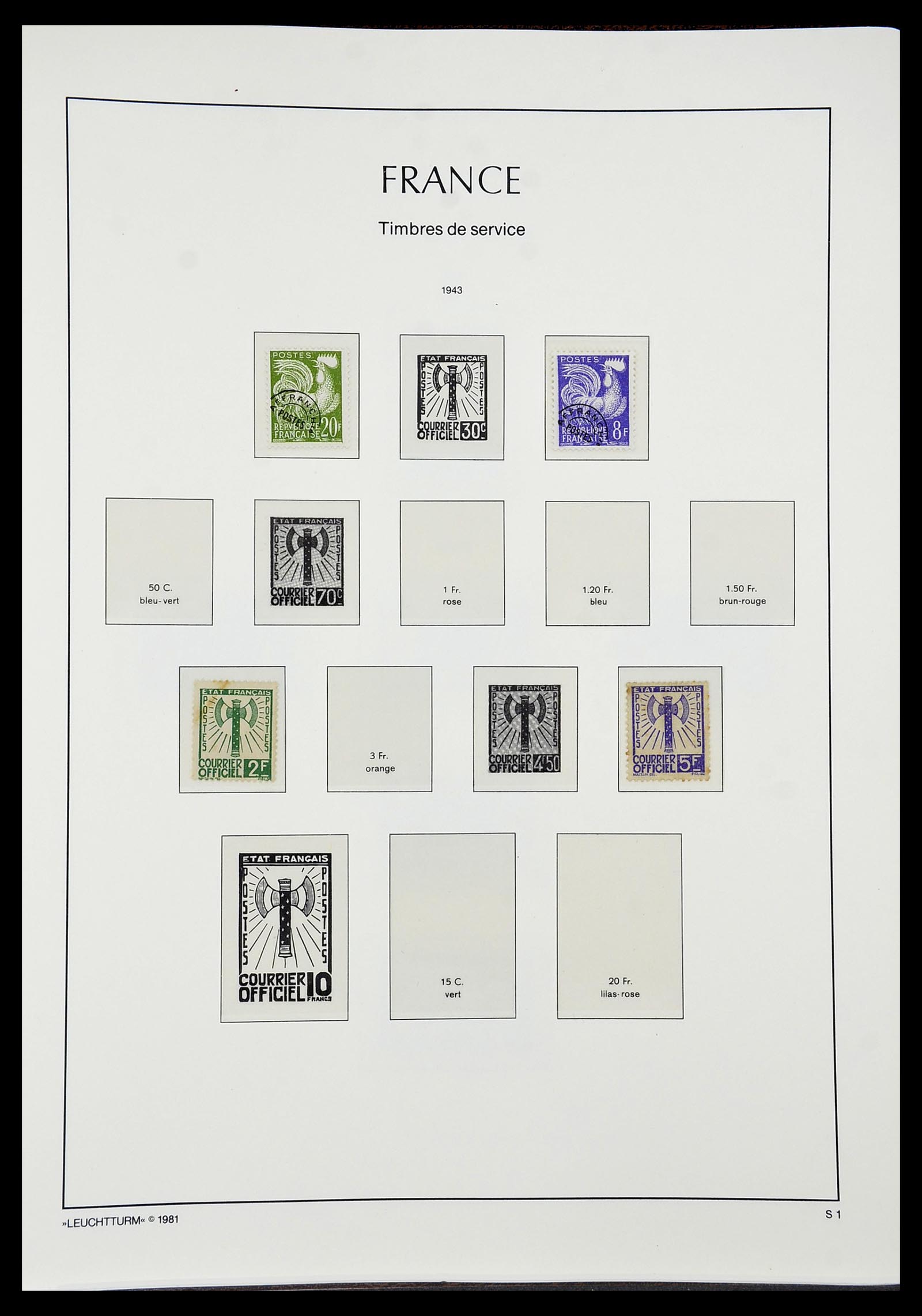 34582 091 - Postzegelverzameling 34582 Frankrijk 1849-1959.