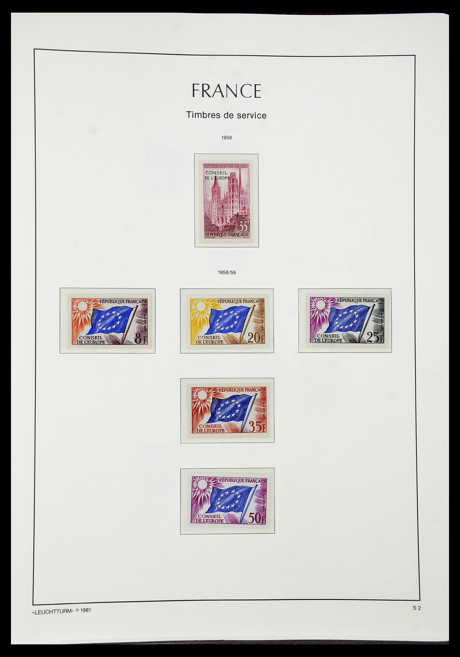 34582 092 - Postzegelverzameling 34582 Frankrijk 1849-1959.