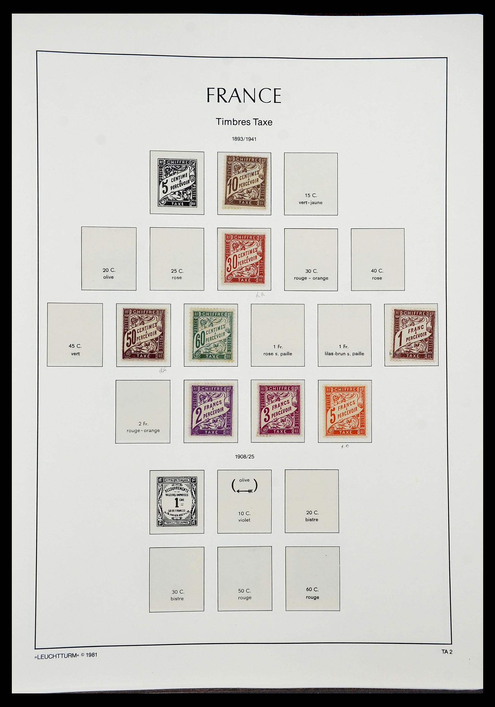 34582 093 - Postzegelverzameling 34582 Frankrijk 1849-1959.