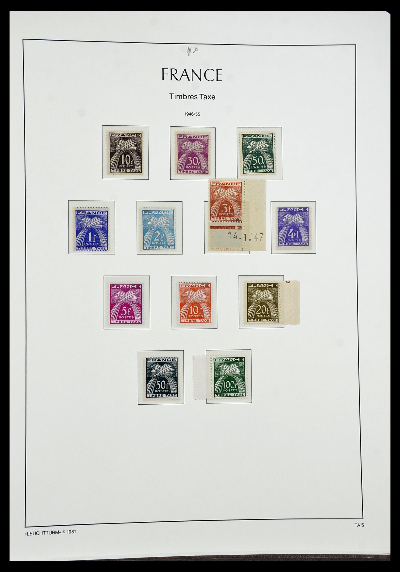 34582 096 - Postzegelverzameling 34582 Frankrijk 1849-1959.