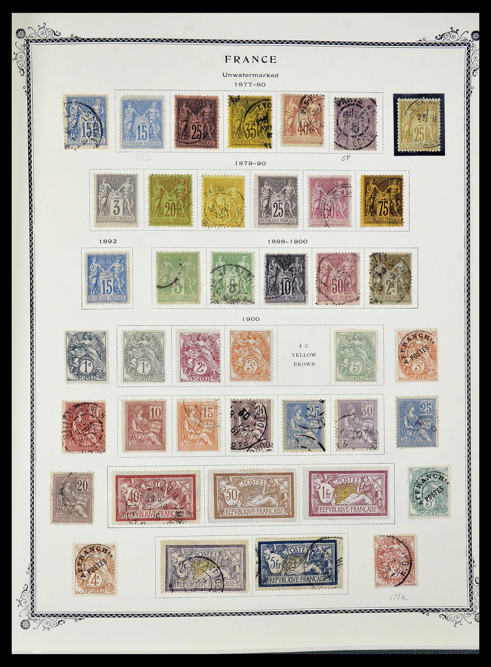 34583 004 - Postzegelverzameling 34583 Frankrijk 1849-1966.